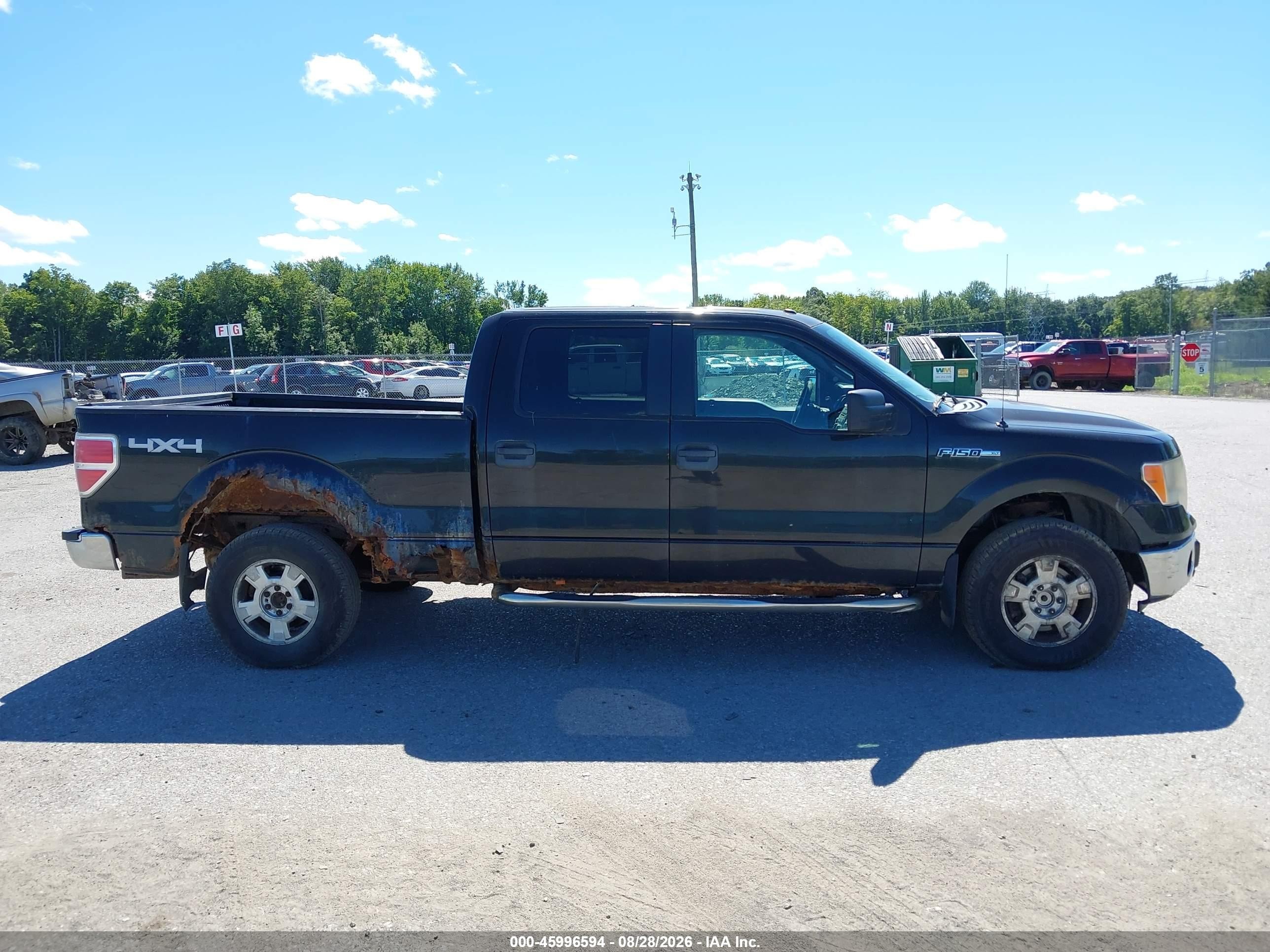 2013 Ford F-150 Xlt Black vin: 1FTFW1EF1DFC07012