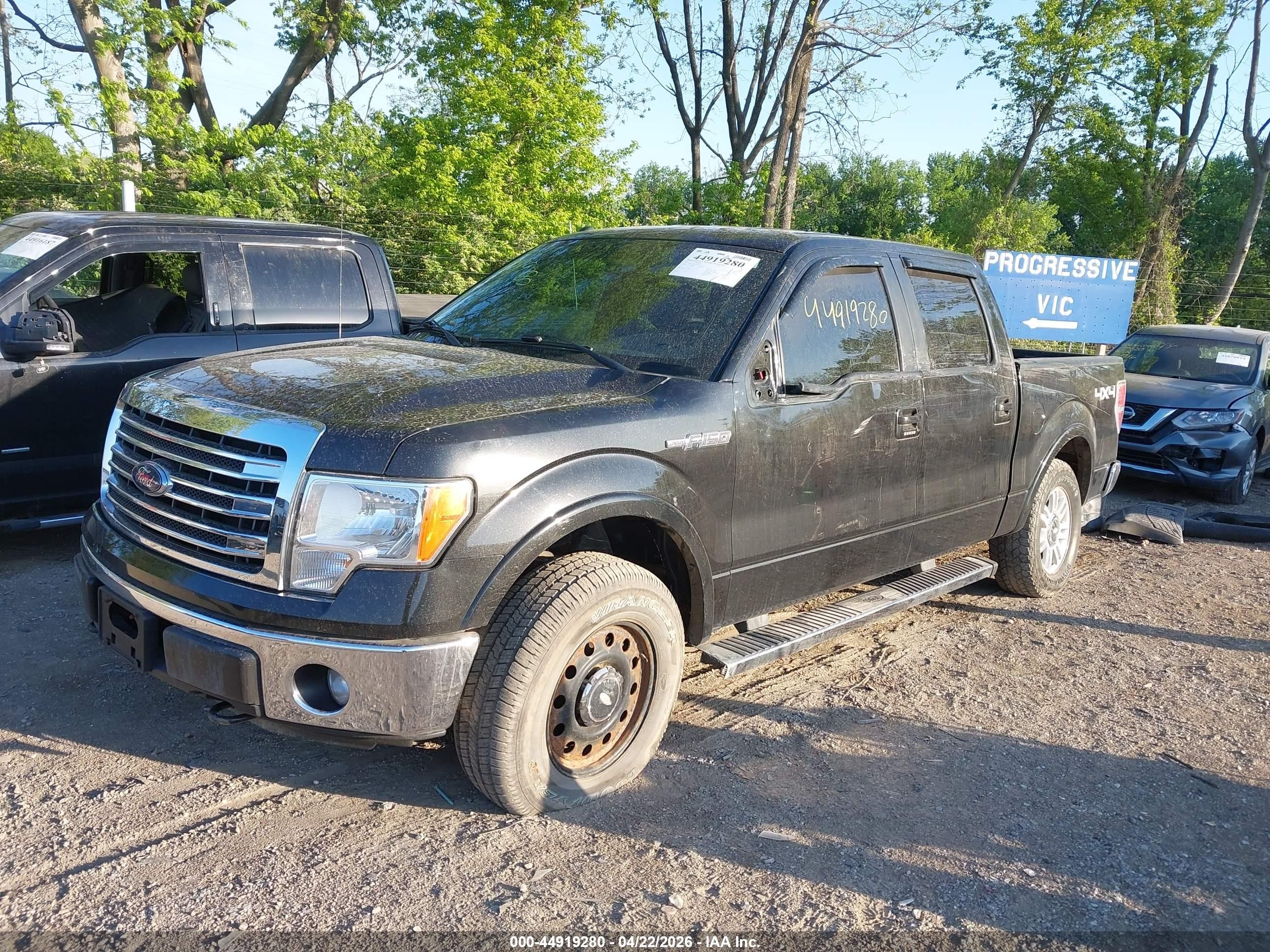 2013 Ford F-150 Lariat Black vin: 1FTFW1EF1DFC19712