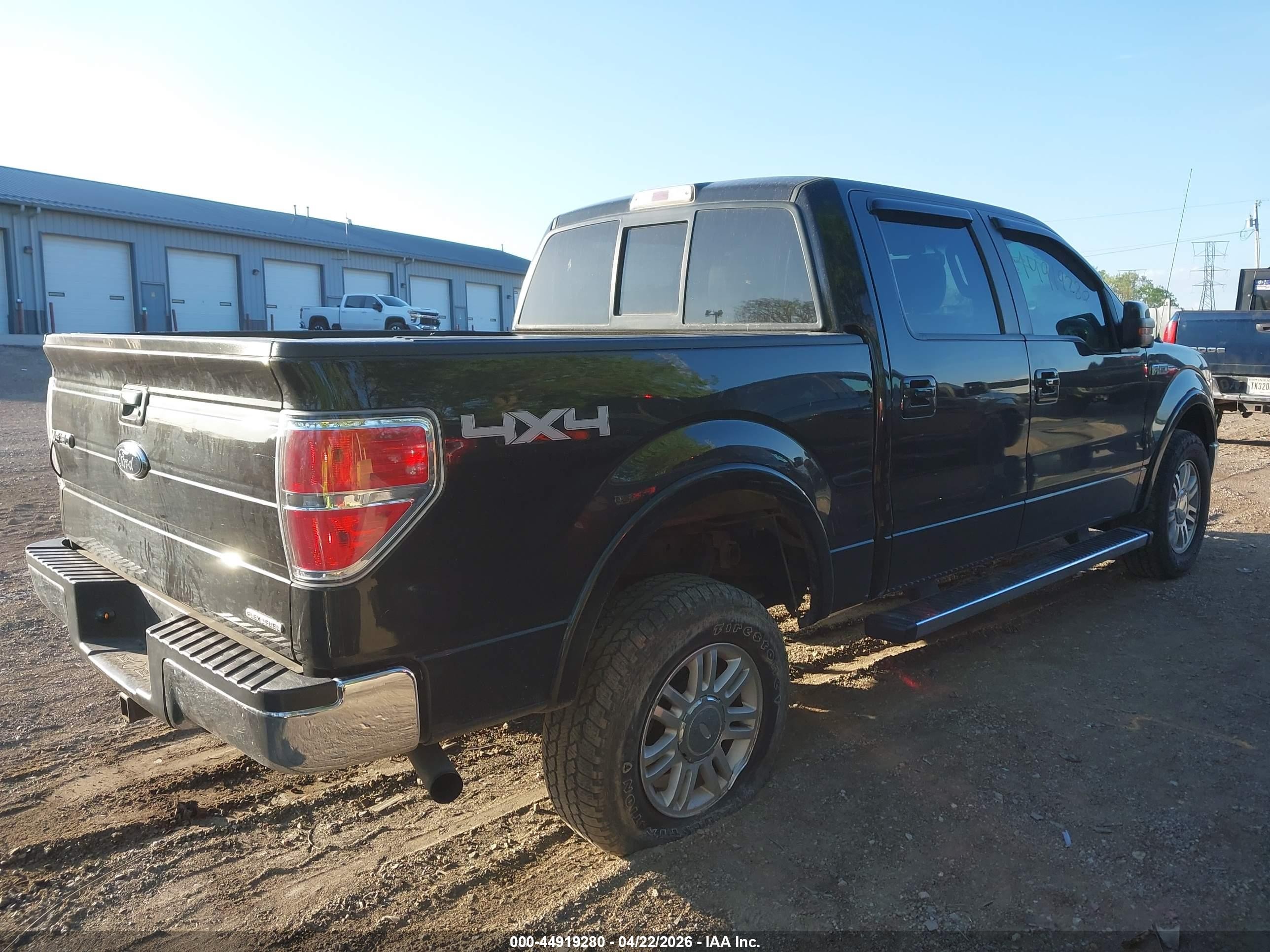 2013 Ford F-150 Lariat Black vin: 1FTFW1EF1DFC19712