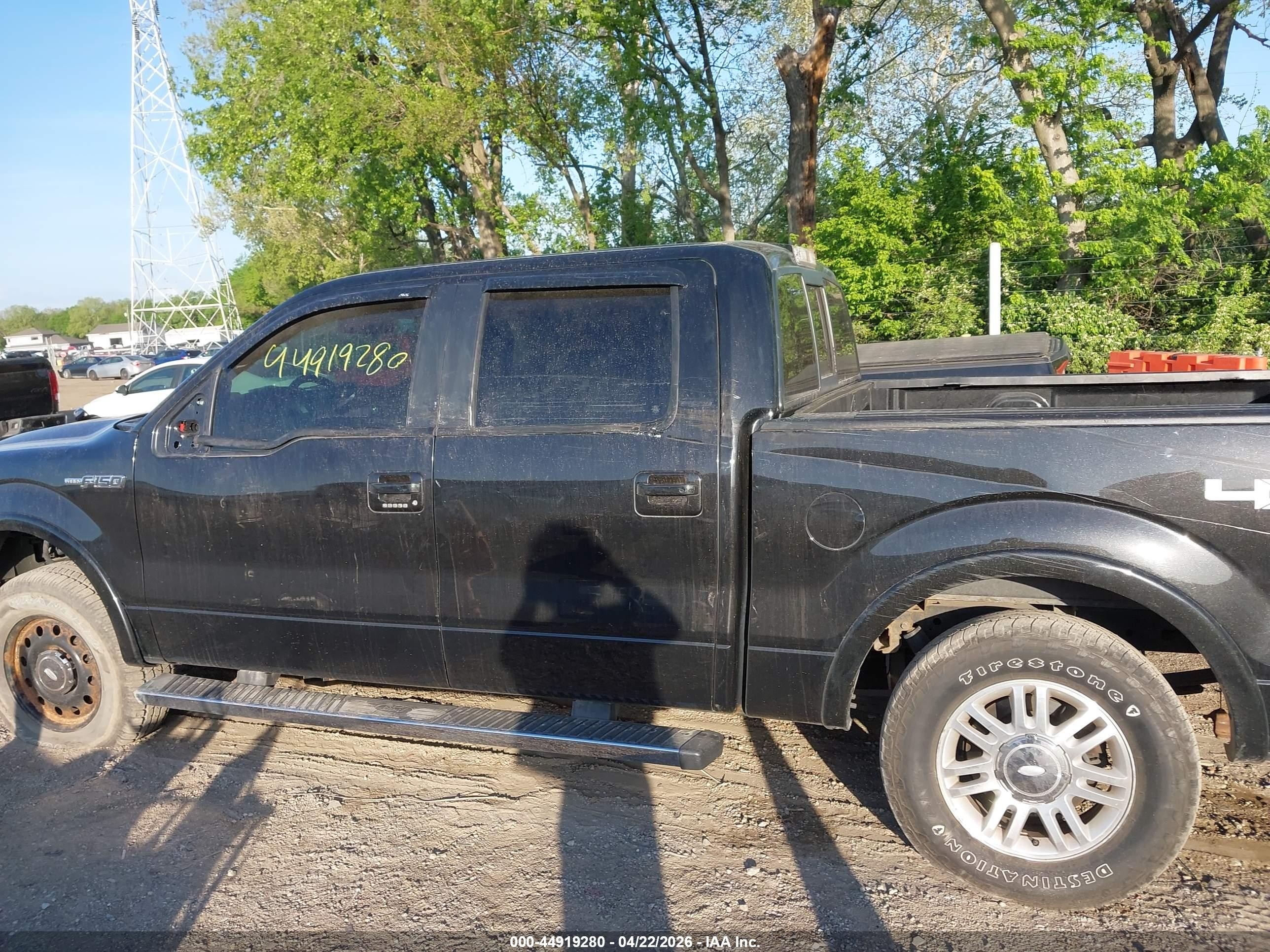 2013 Ford F-150 Lariat Black vin: 1FTFW1EF1DFC19712