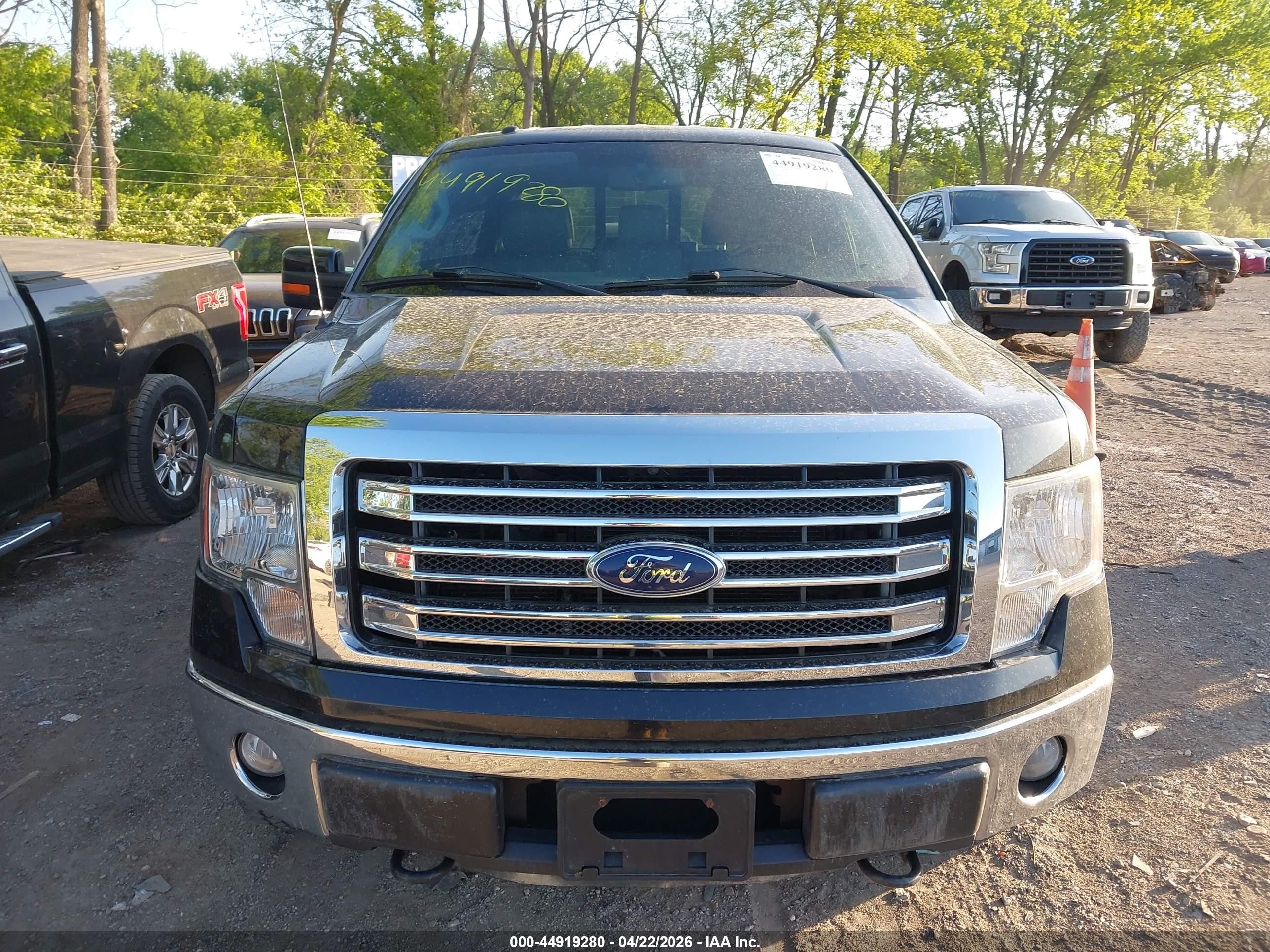 2013 Ford F-150 Lariat Black vin: 1FTFW1EF1DFC19712
