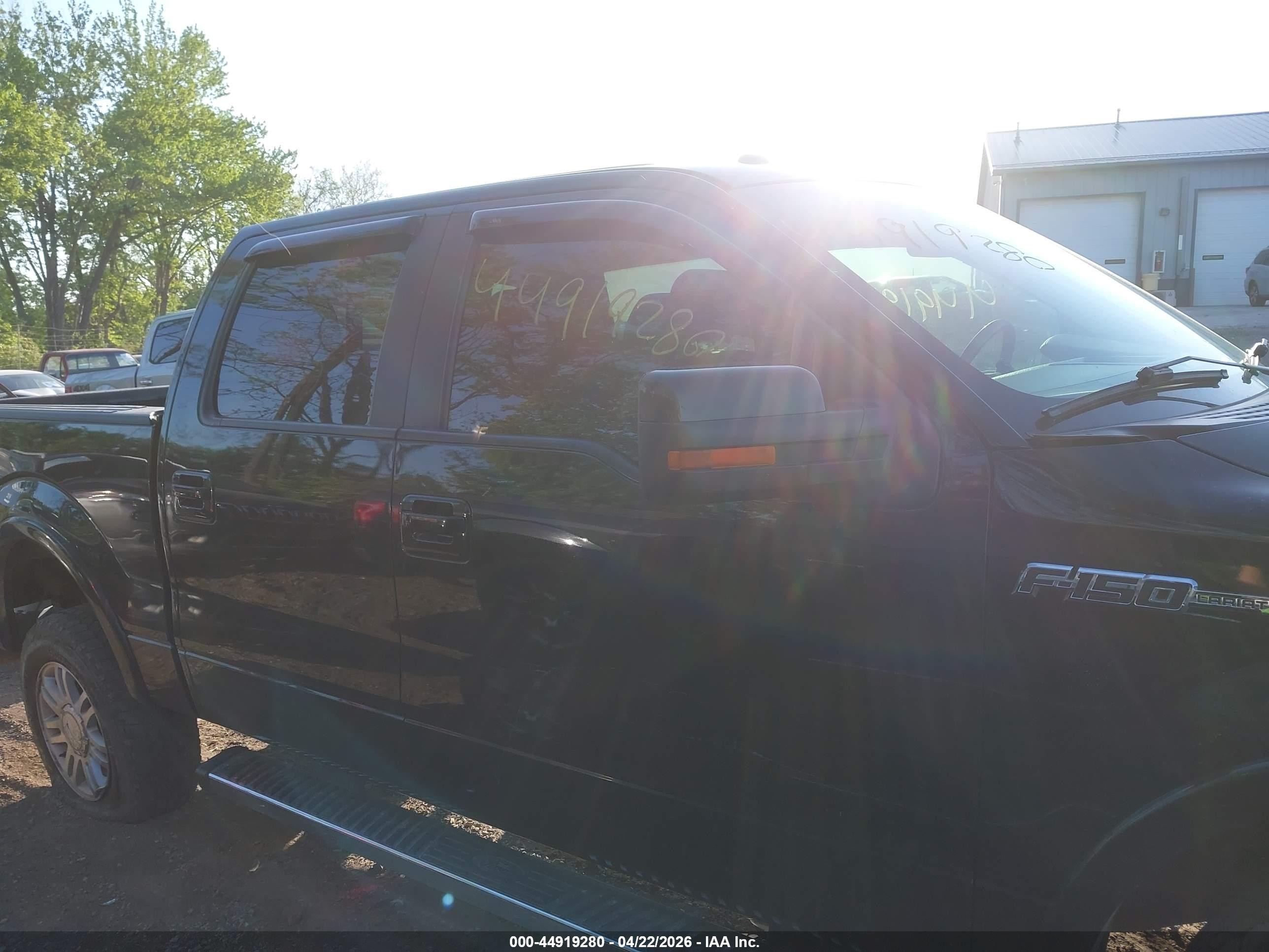 2013 Ford F-150 Lariat Black vin: 1FTFW1EF1DFC19712