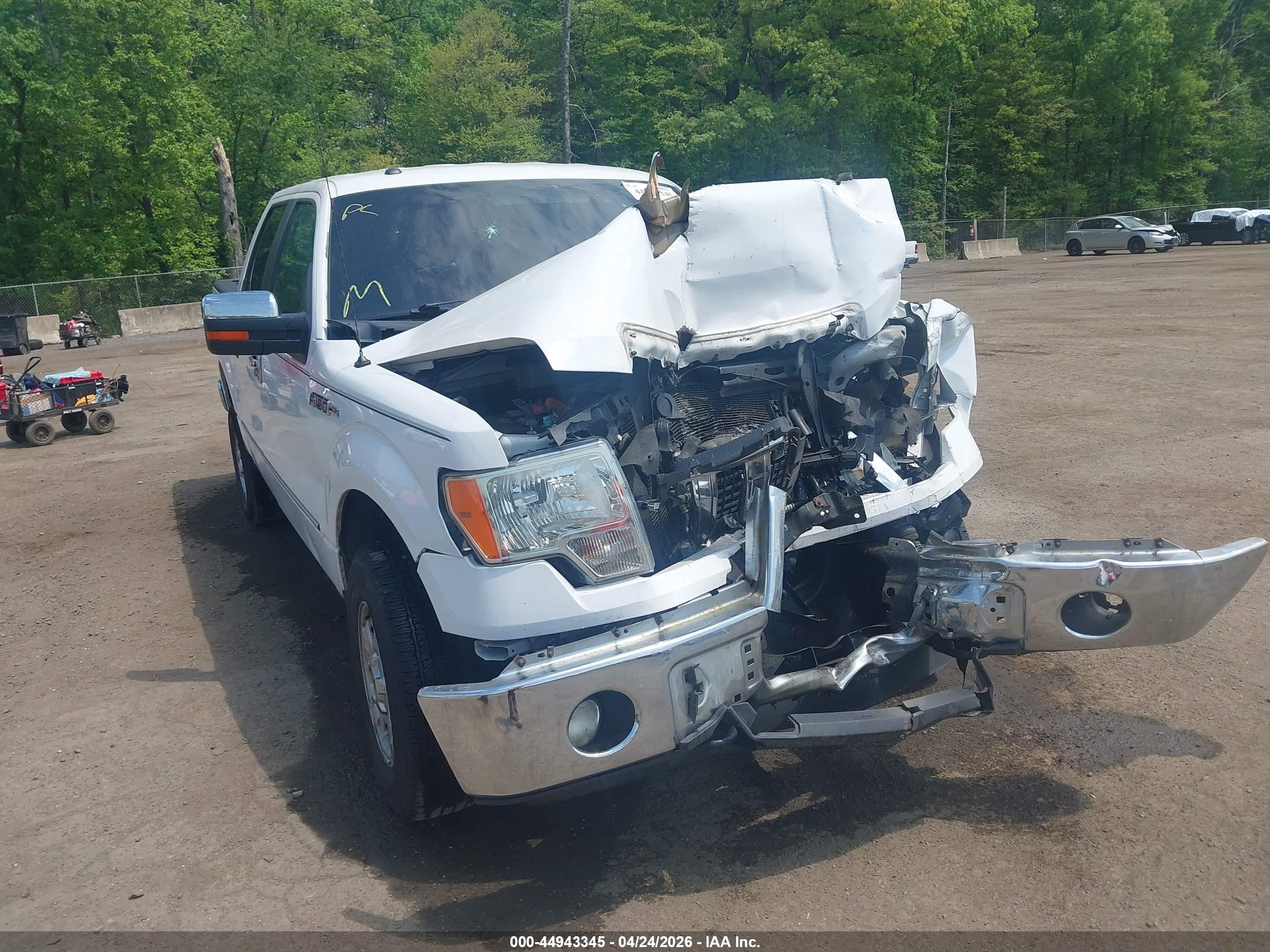 2013 Ford F-150 Xlt White vin: 1FTFW1EF1DFD27618