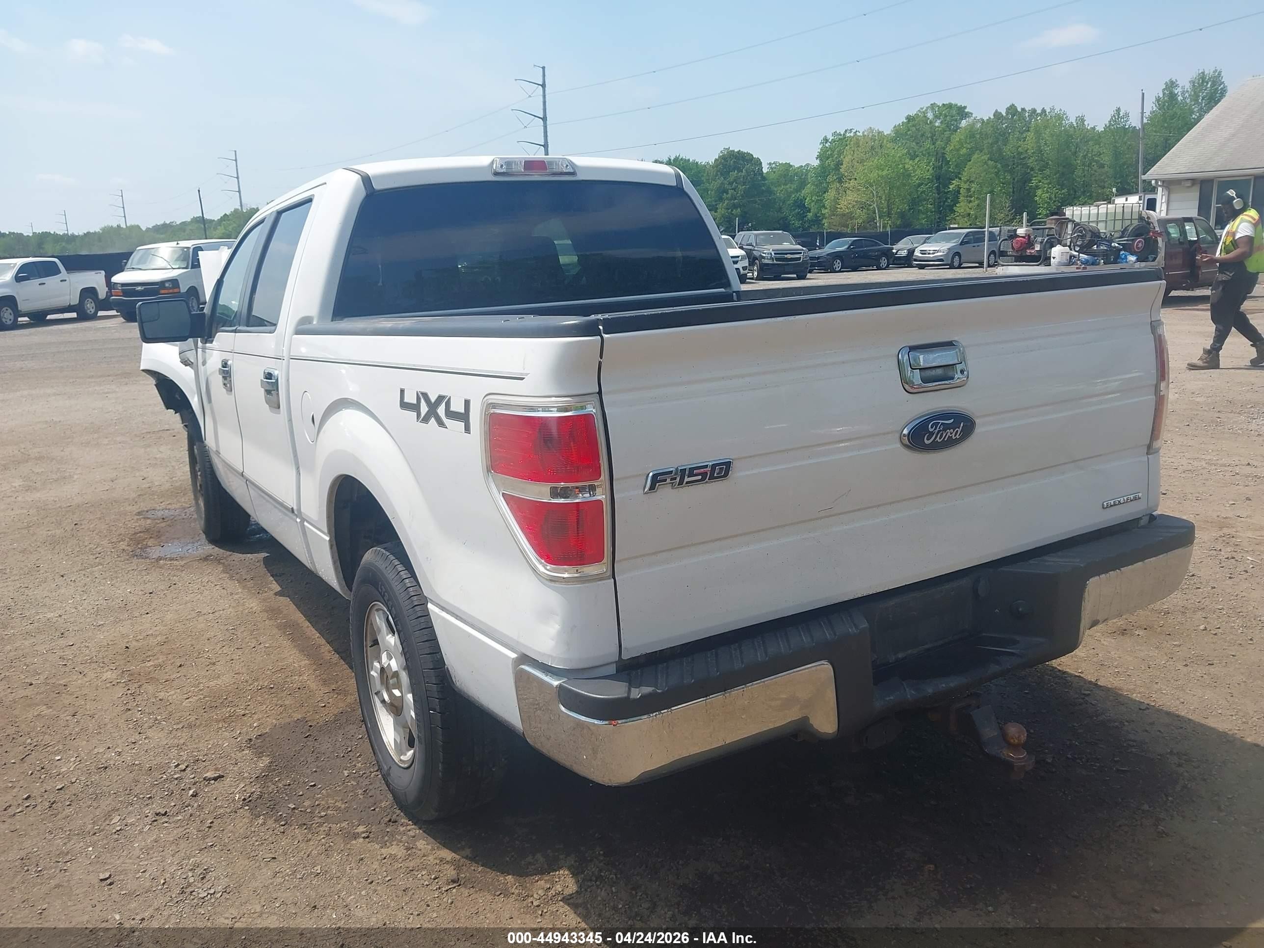 2013 Ford F-150 Xlt White vin: 1FTFW1EF1DFD27618