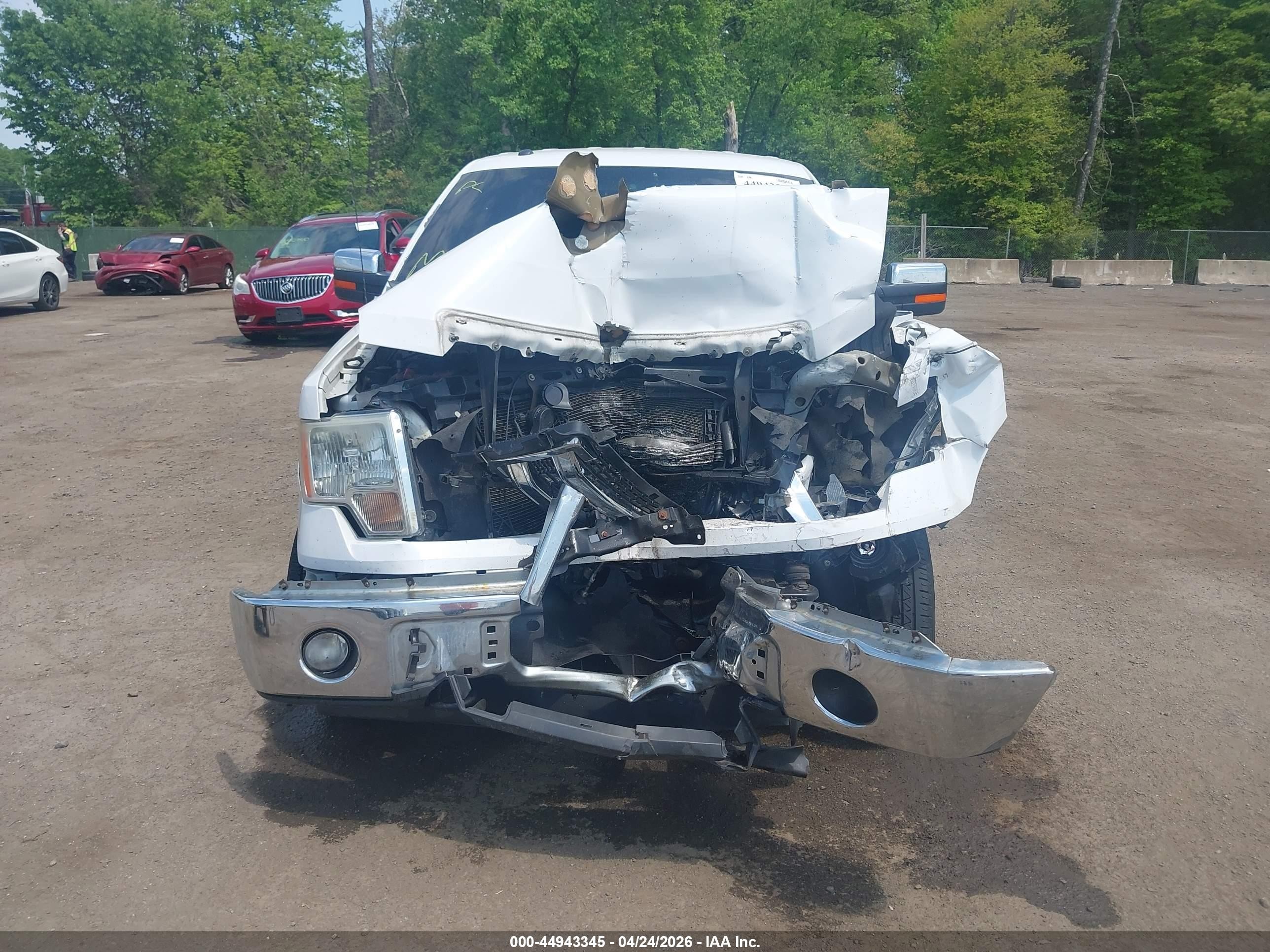2013 Ford F-150 Xlt White vin: 1FTFW1EF1DFD27618