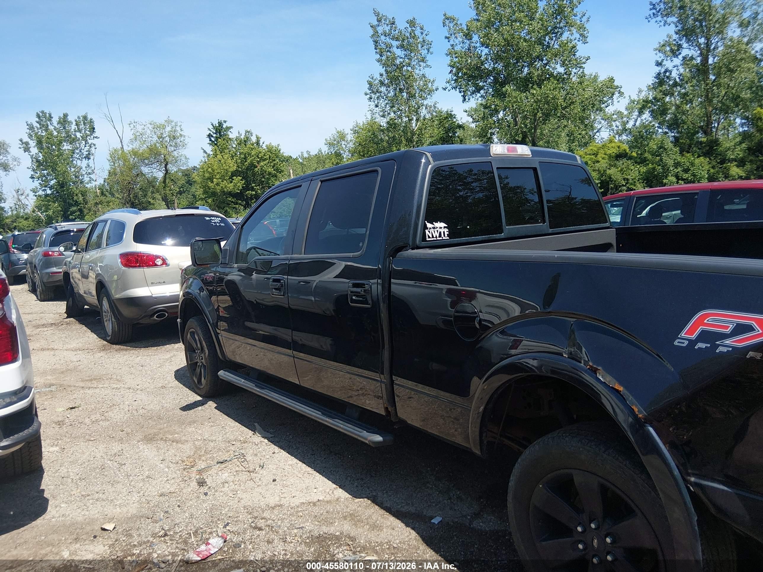 2013 Ford F-150 Fx4 Black vin: 1FTFW1EF1DFD35038