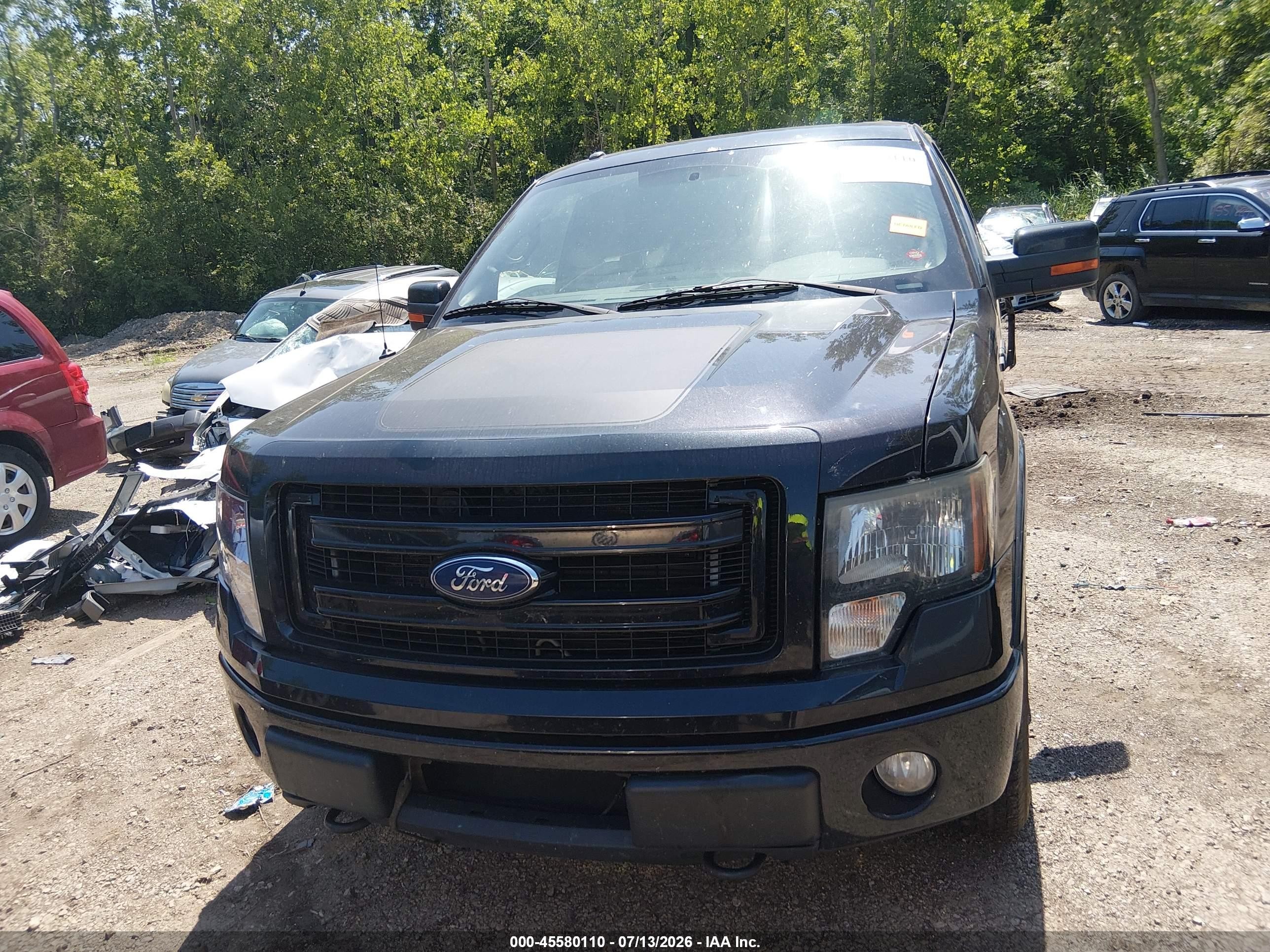2013 Ford F-150 Fx4 Black vin: 1FTFW1EF1DFD35038