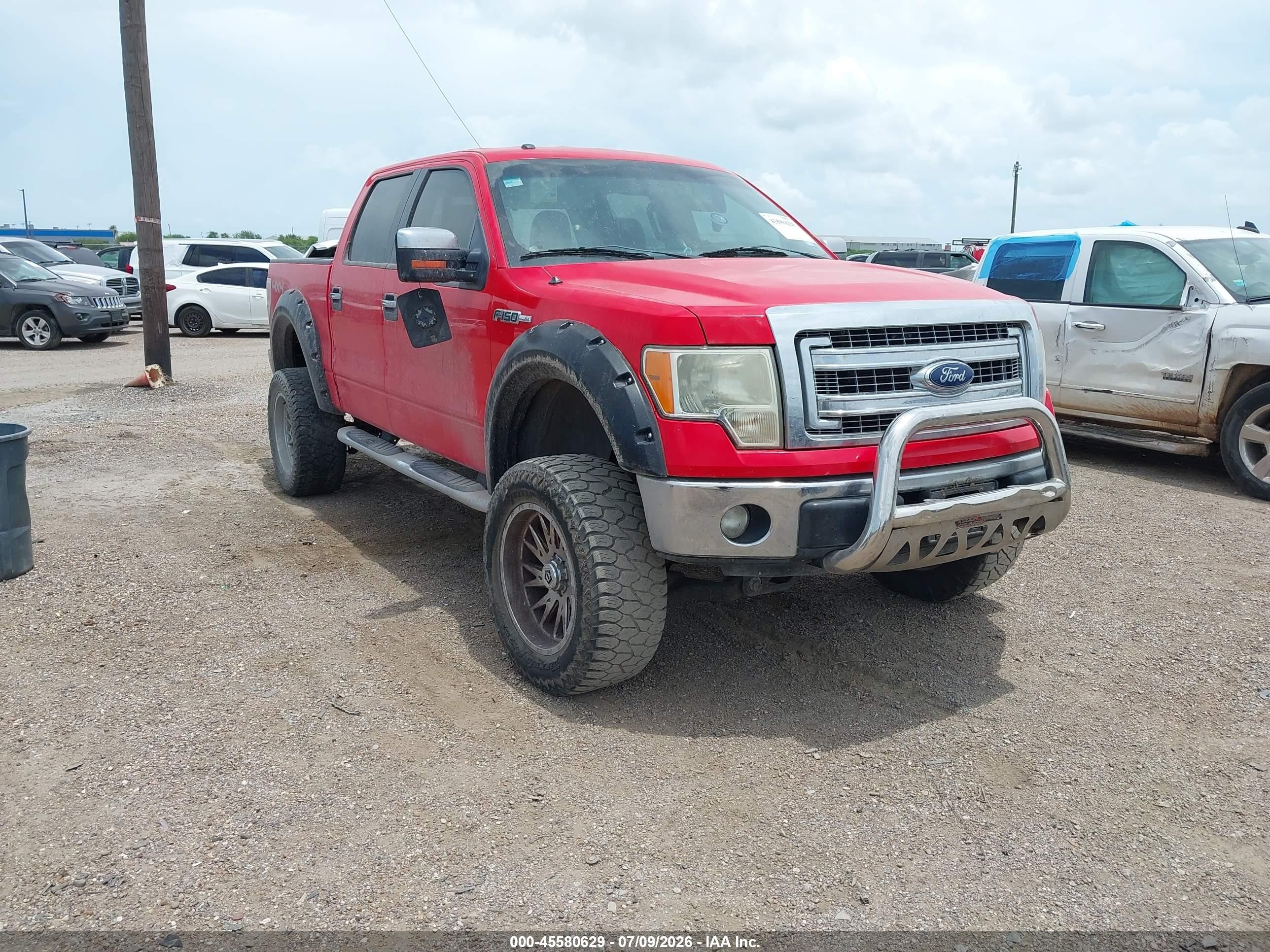2013 Ford F-150 Xlt Red vin: 1FTFW1EF1DKD06159