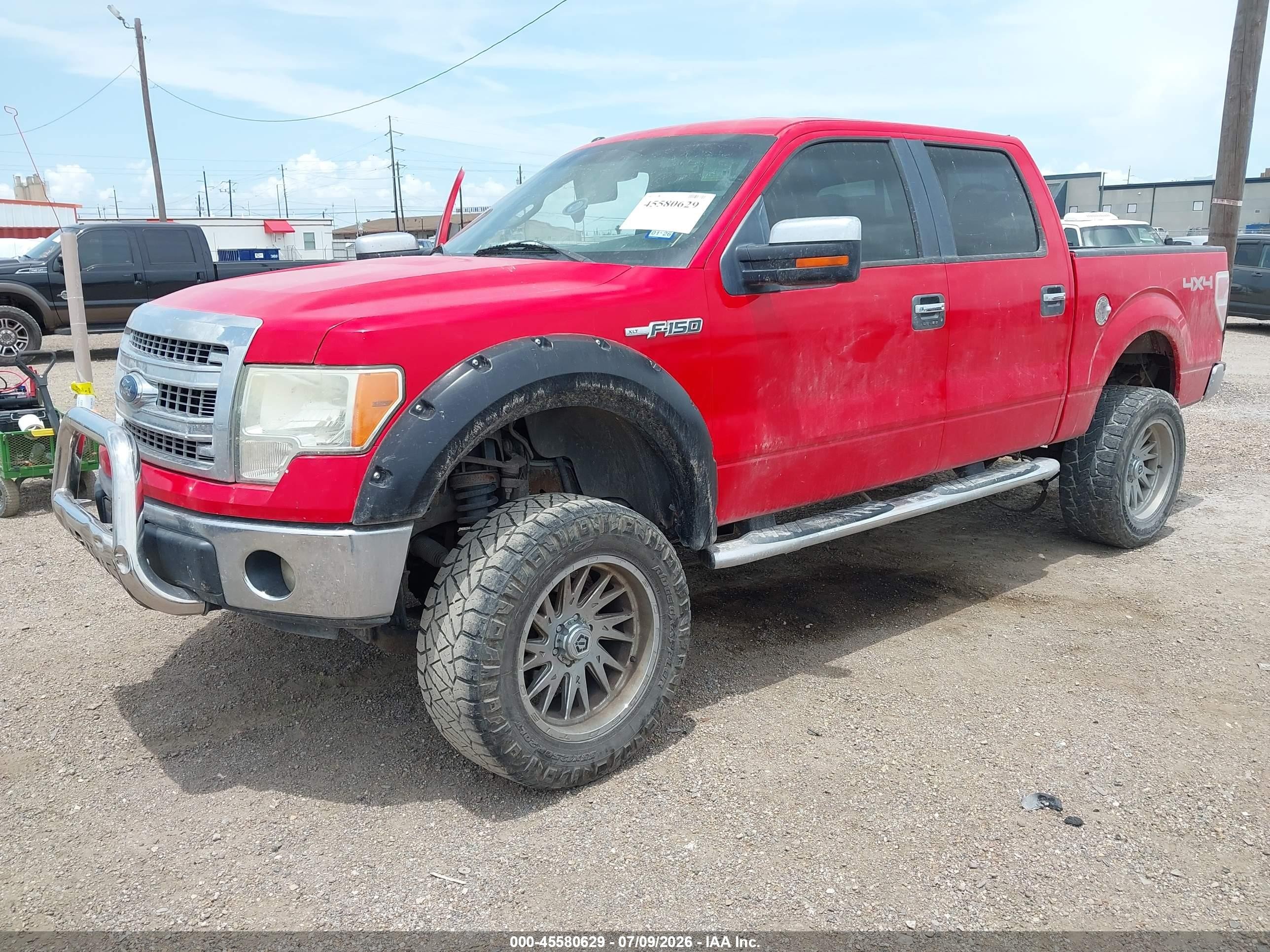 2013 Ford F-150 Xlt Red vin: 1FTFW1EF1DKD06159