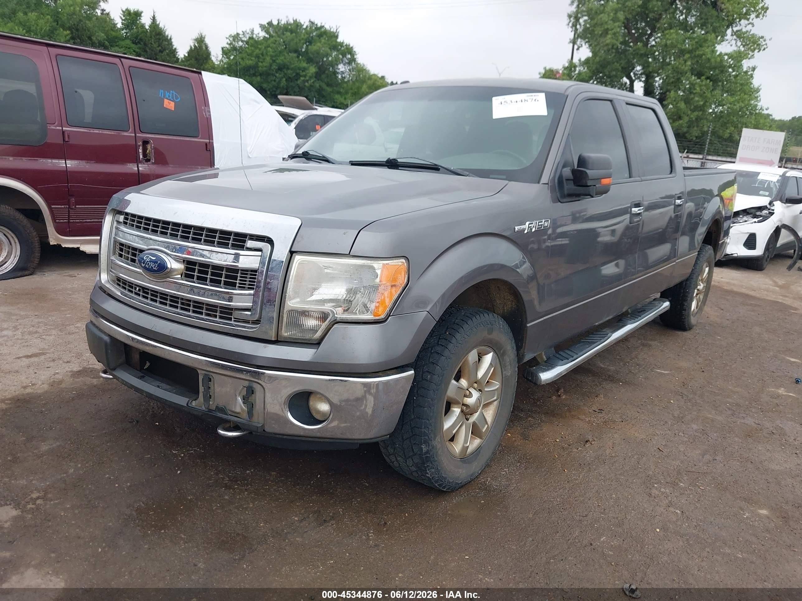 2013 Ford F-150 Xlt Gray vin: 1FTFW1EF1DKD53515