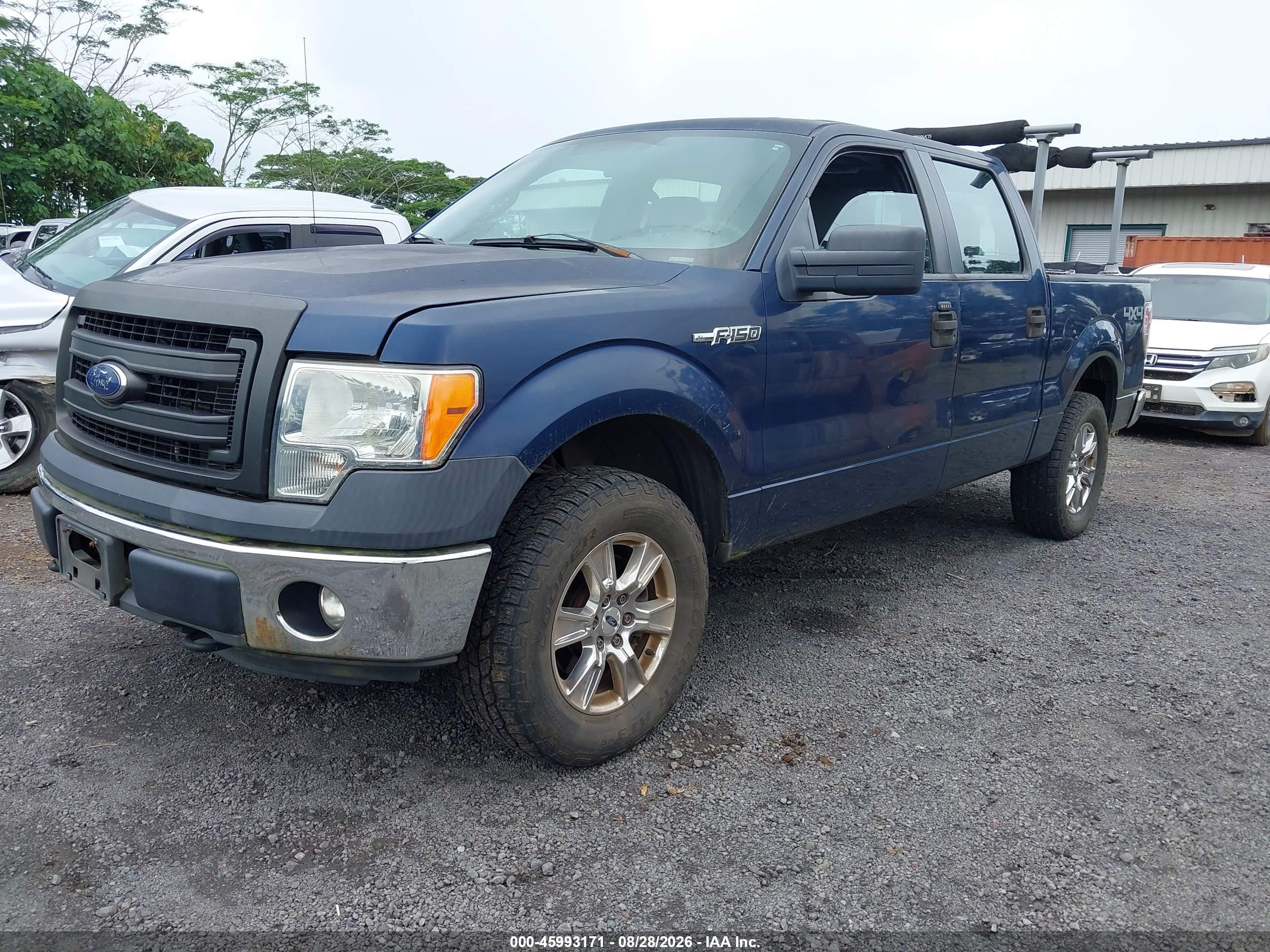2013 Ford F-150 Xl Dark Blue vin: 1FTFW1EF1DKF32718