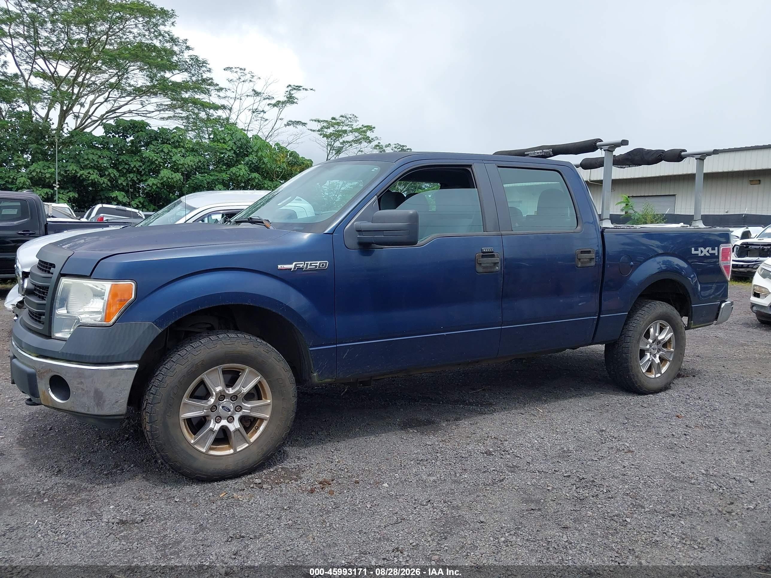 2013 Ford F-150 Xl Dark Blue vin: 1FTFW1EF1DKF32718