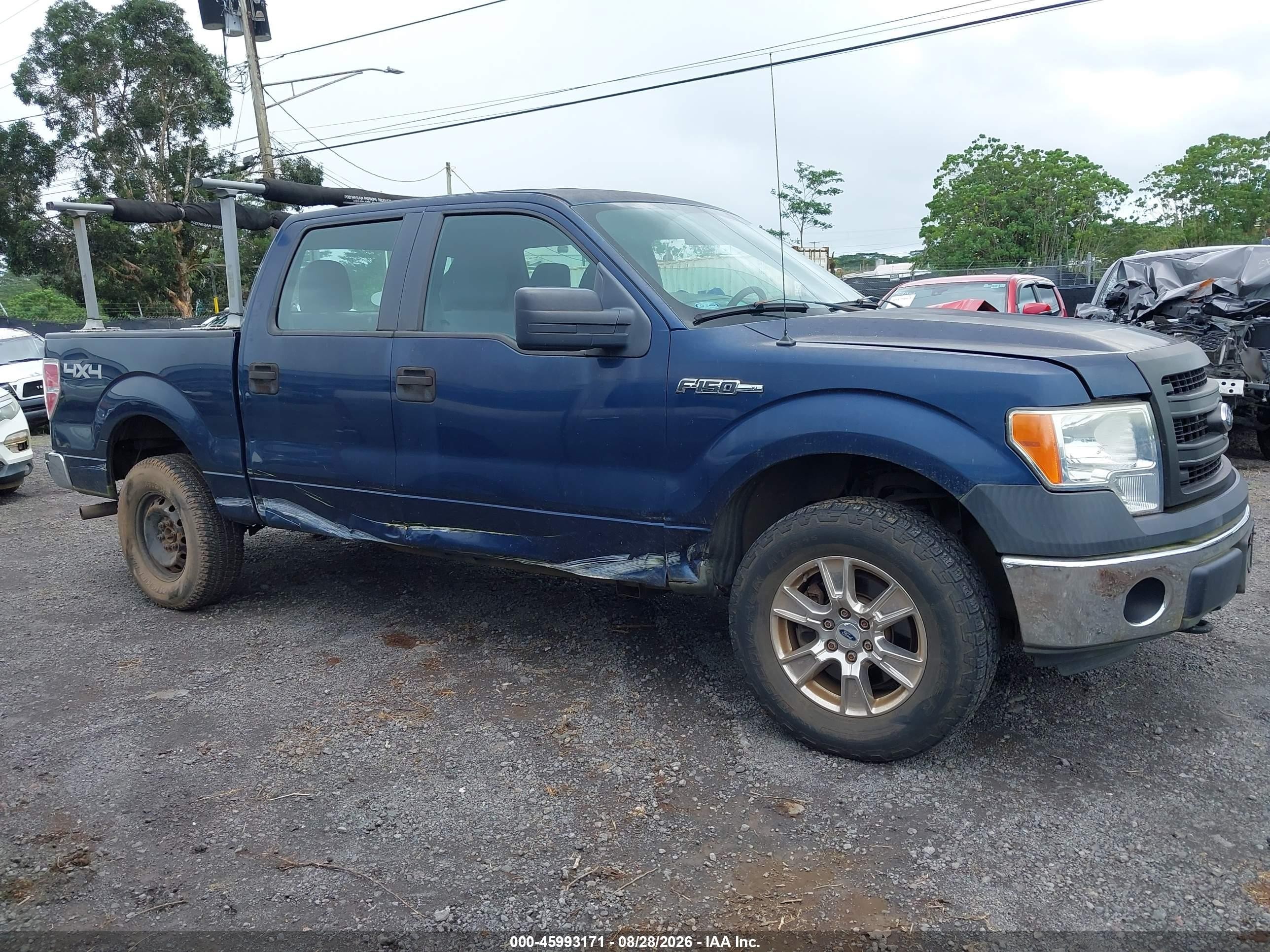 2013 Ford F-150 Xl Dark Blue vin: 1FTFW1EF1DKF32718