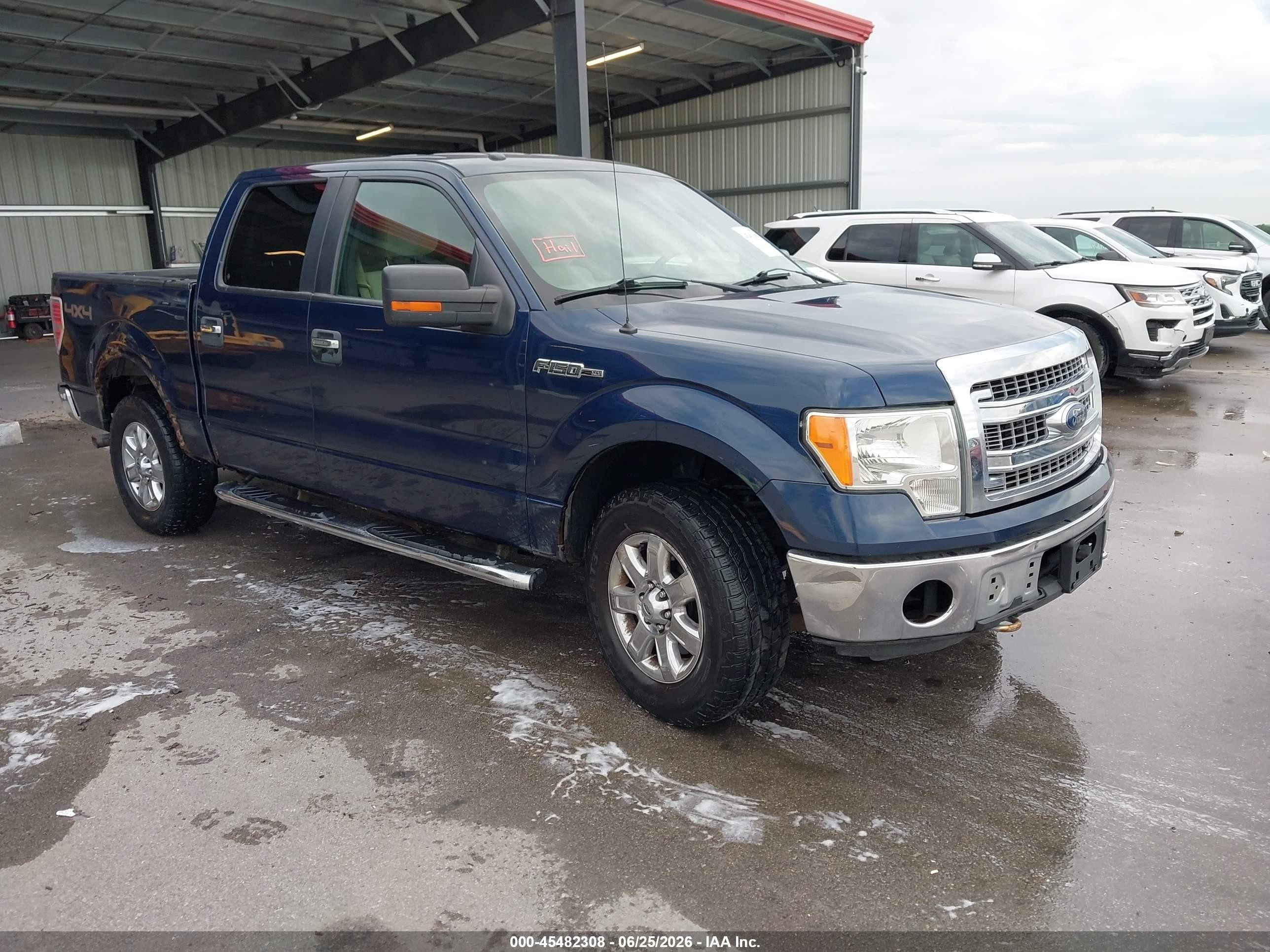 2013 Ford F-150 Xlt Blue vin: 1FTFW1EF1DKF71650