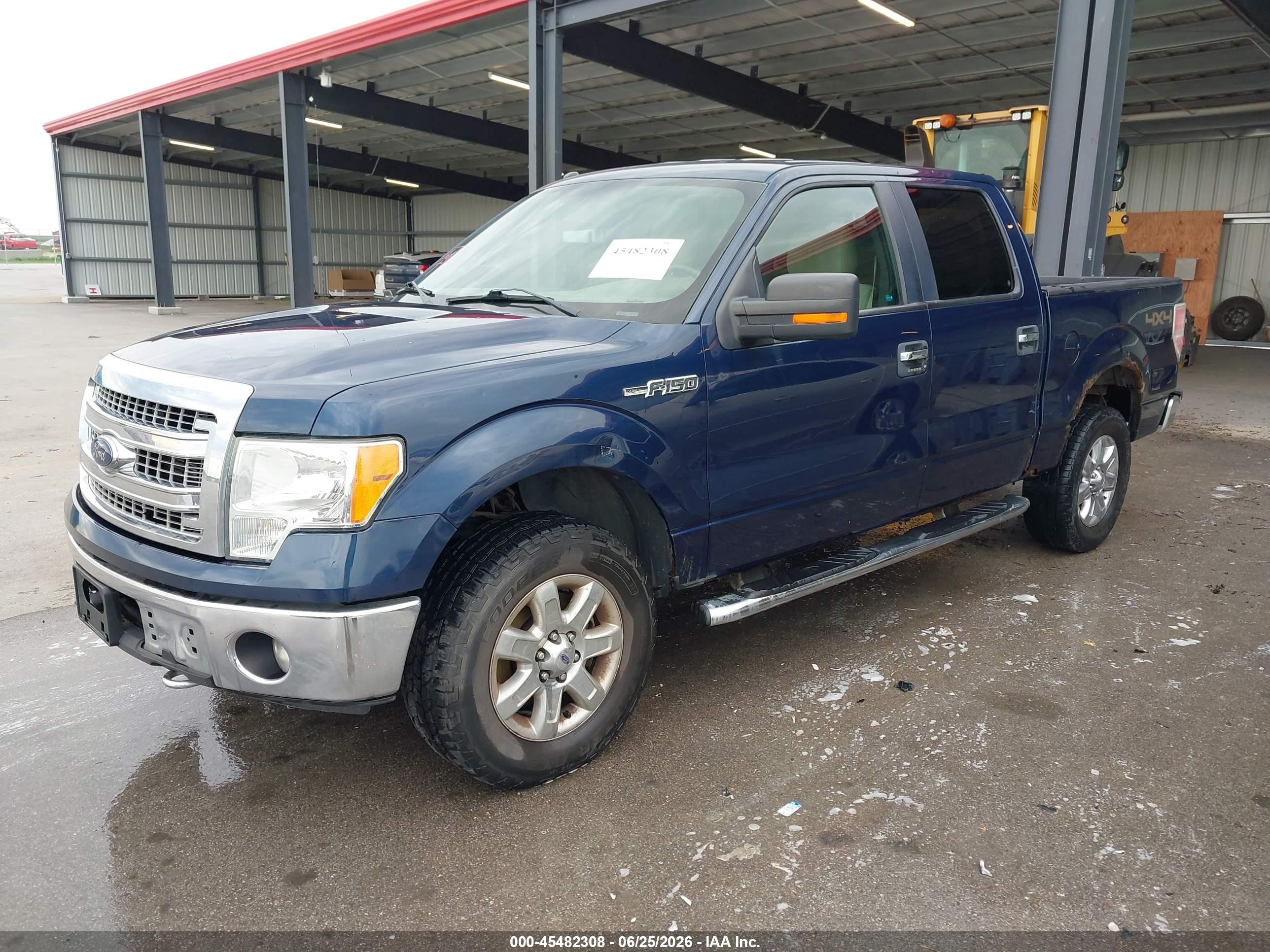 2013 Ford F-150 Xlt Blue vin: 1FTFW1EF1DKF71650