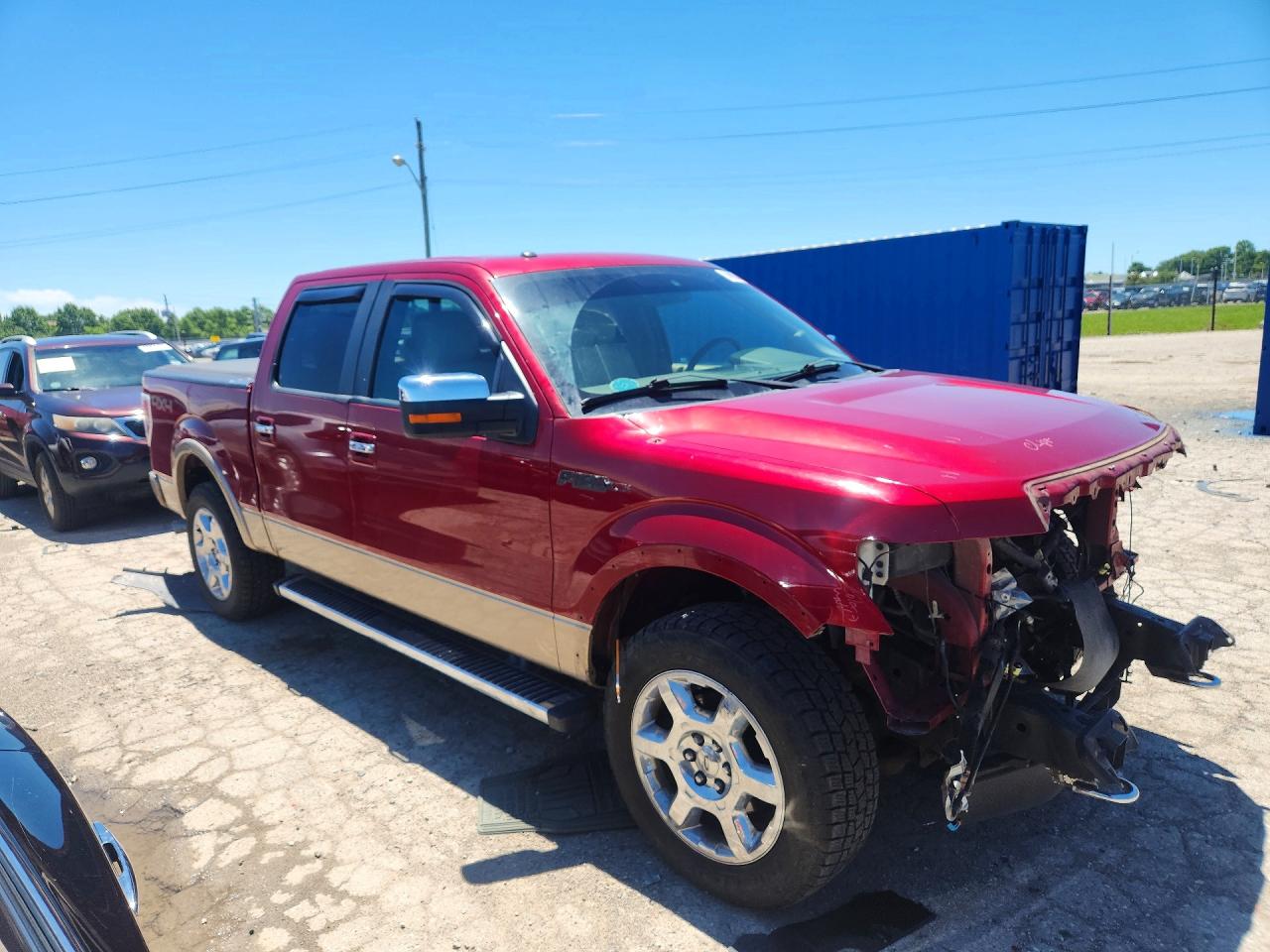 2014 Ford F150 Supercrew Red vin: 1FTFW1EF1EFA07149