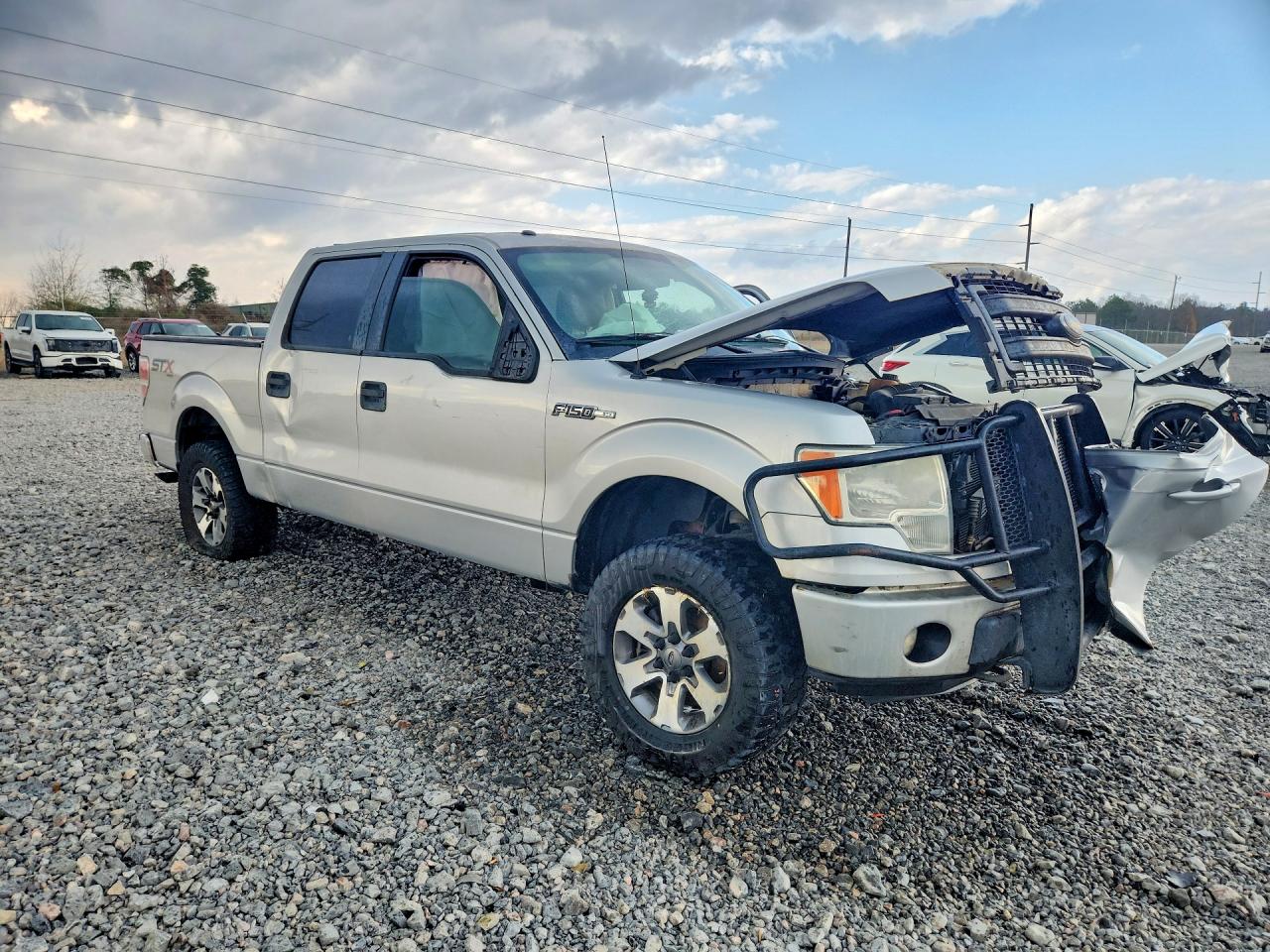 2014 Ford F150 Supercrew Gray vin: 1FTFW1EF1EFA23447