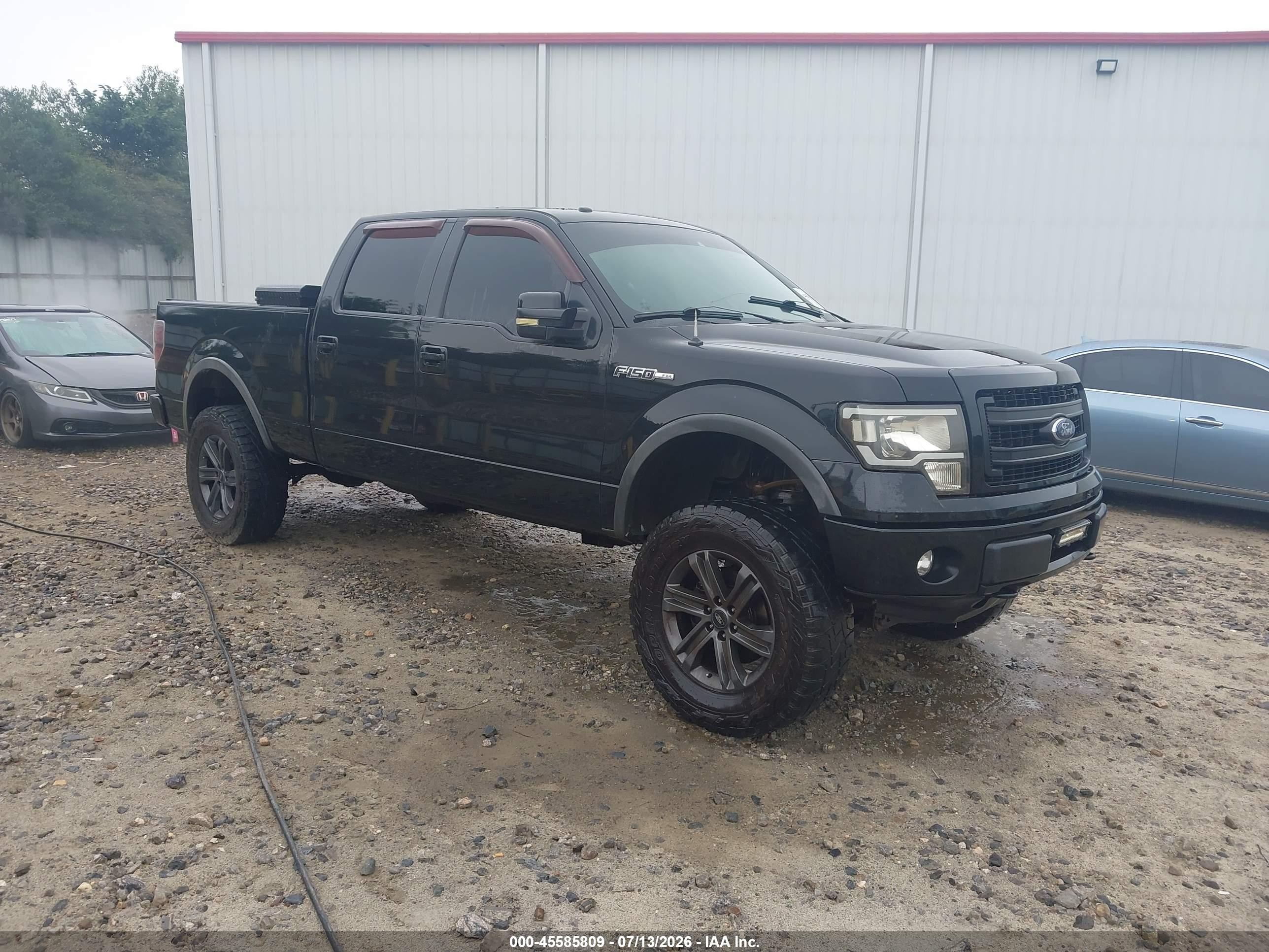2014 Ford F-150 Fx4 Black vin: 1FTFW1EF1EFA33573