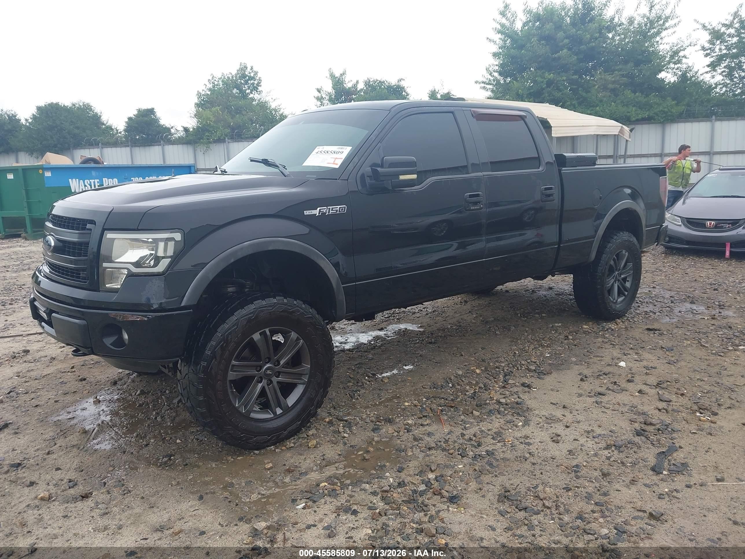 2014 Ford F-150 Fx4 Black vin: 1FTFW1EF1EFA33573