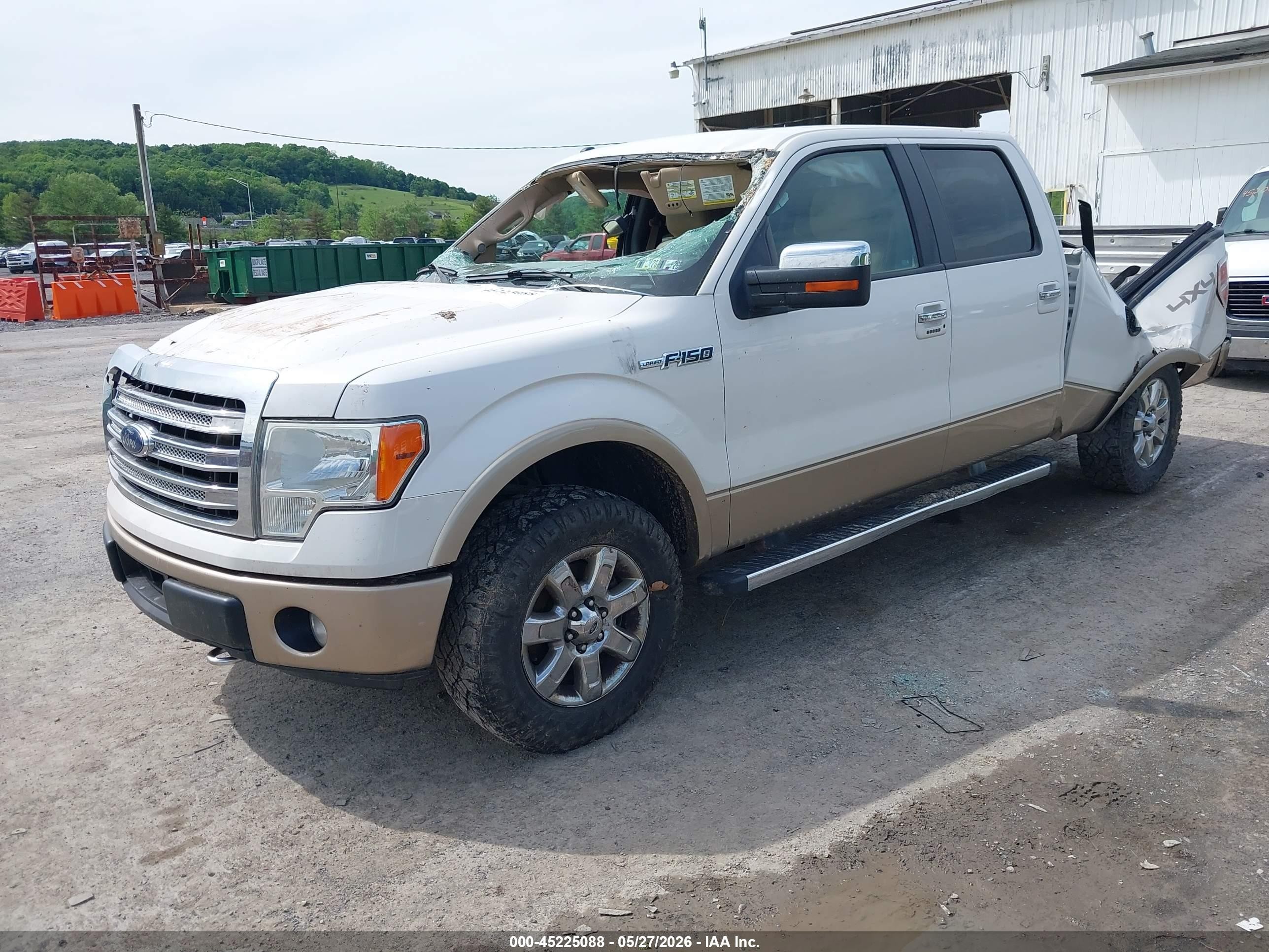 2014 Ford F-150 Lariat Белый vin: 1FTFW1EF1EFA89237