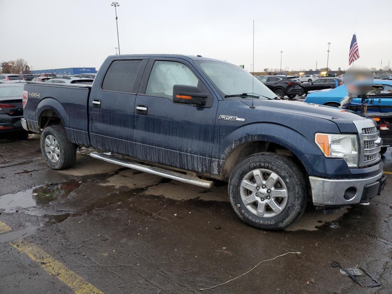 2014 Ford F150 Supercrew Blue vin: 1FTFW1EF1EFA91361