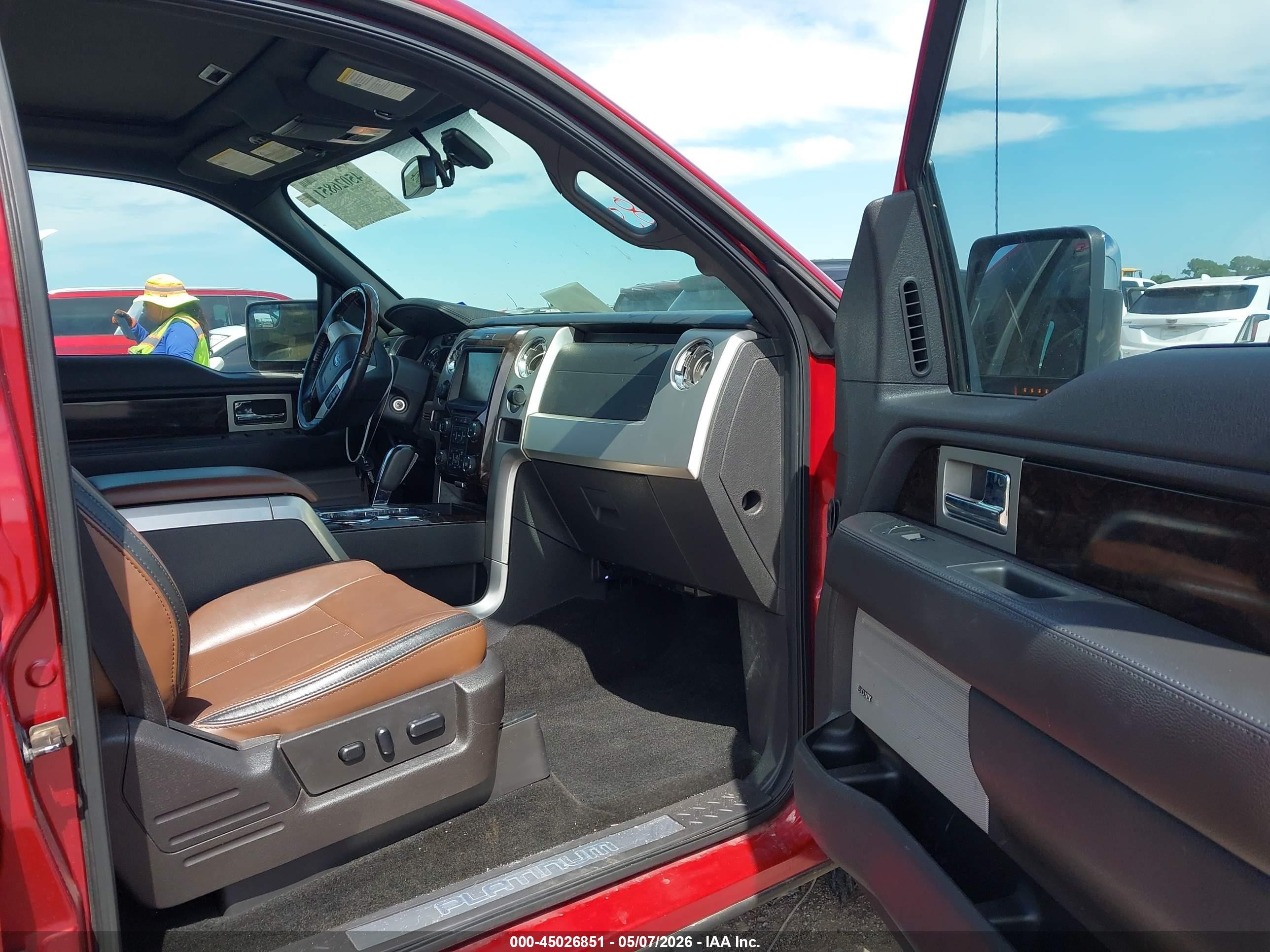 2014 Ford F-150 Platinum Red vin: 1FTFW1EF1EFB39571