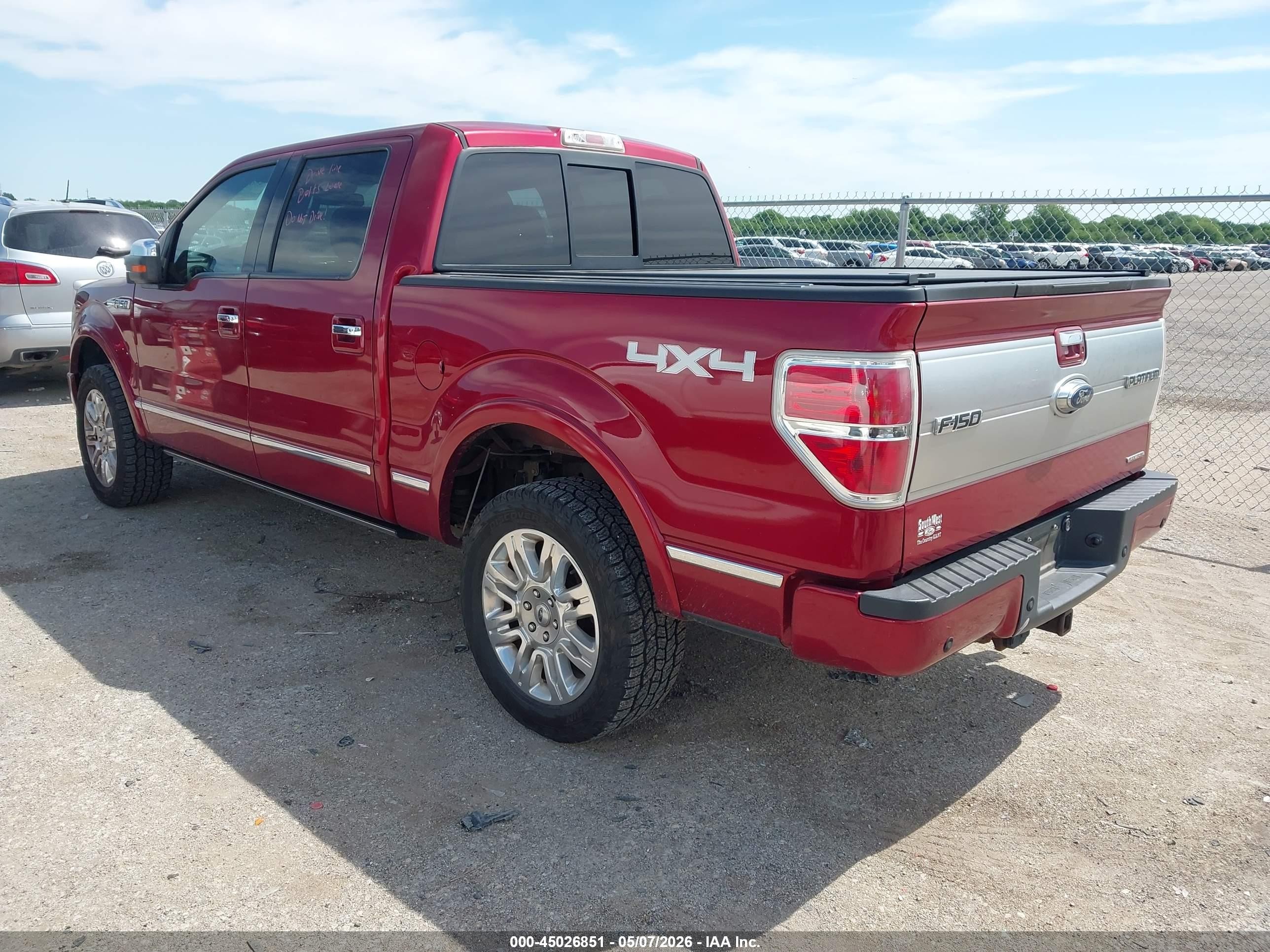 2014 Ford F-150 Platinum Red vin: 1FTFW1EF1EFB39571