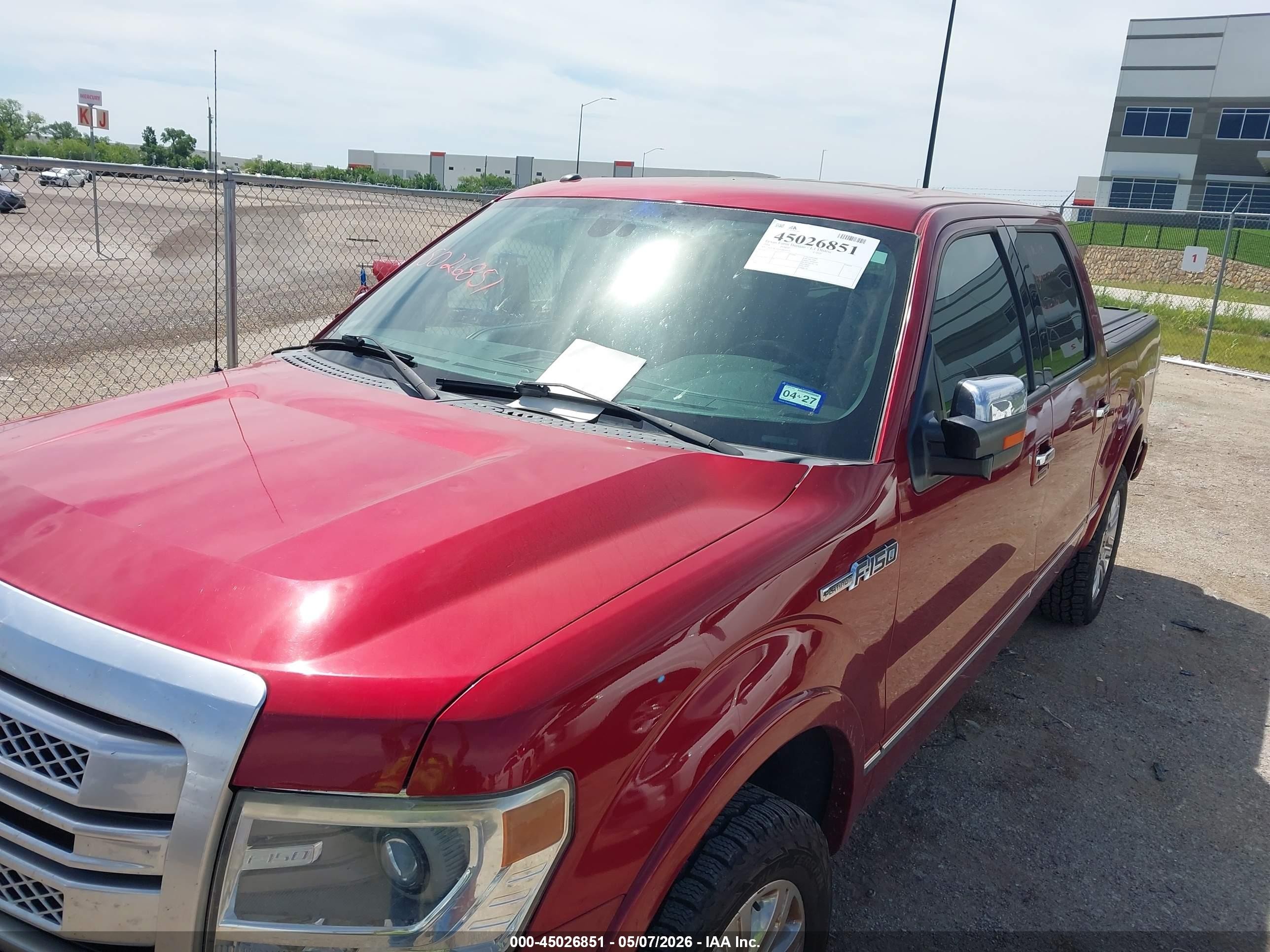 2014 Ford F-150 Platinum Red vin: 1FTFW1EF1EFB39571