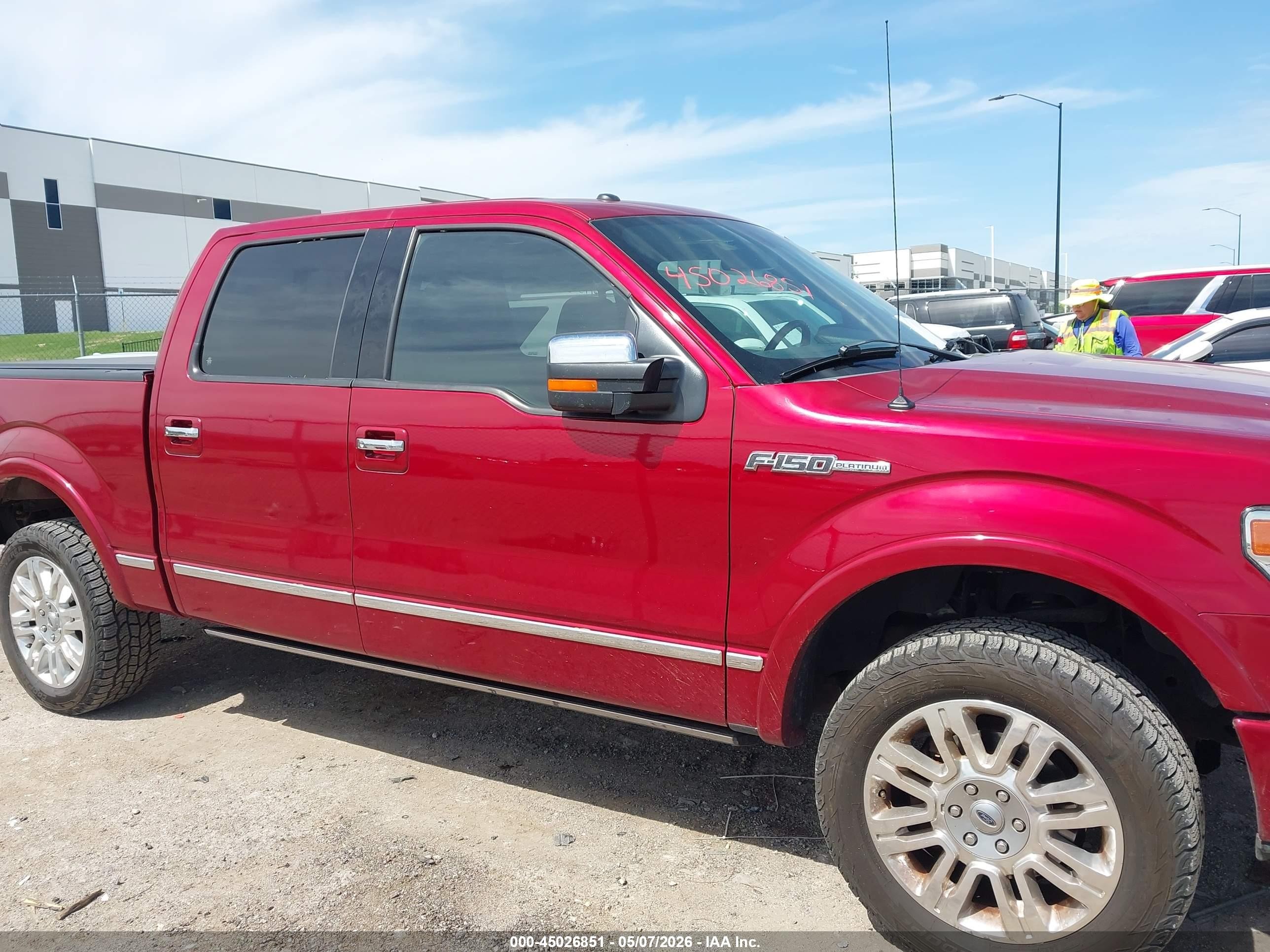 2014 Ford F-150 Platinum Red vin: 1FTFW1EF1EFB39571