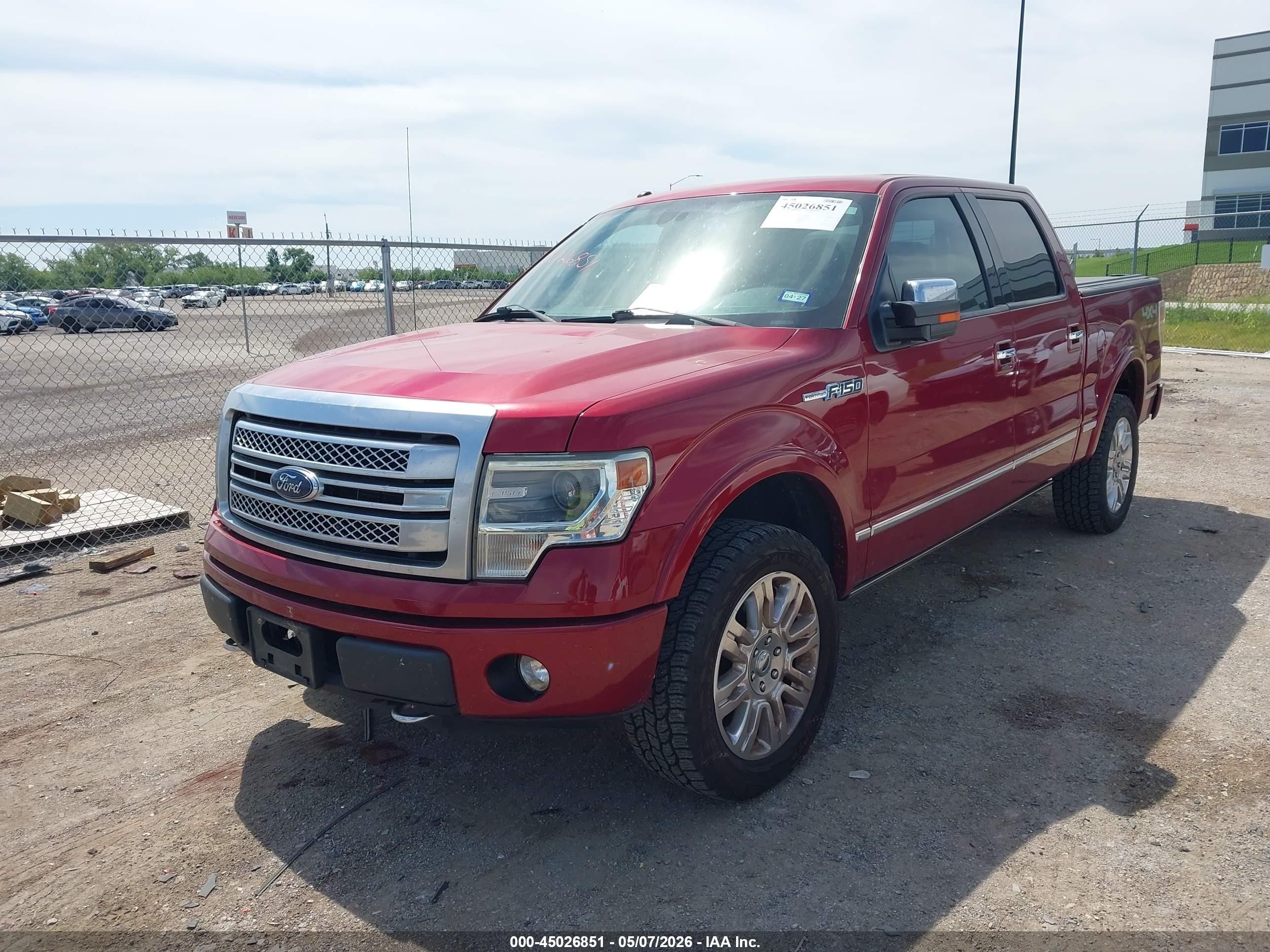 2014 Ford F-150 Platinum Red vin: 1FTFW1EF1EFB39571