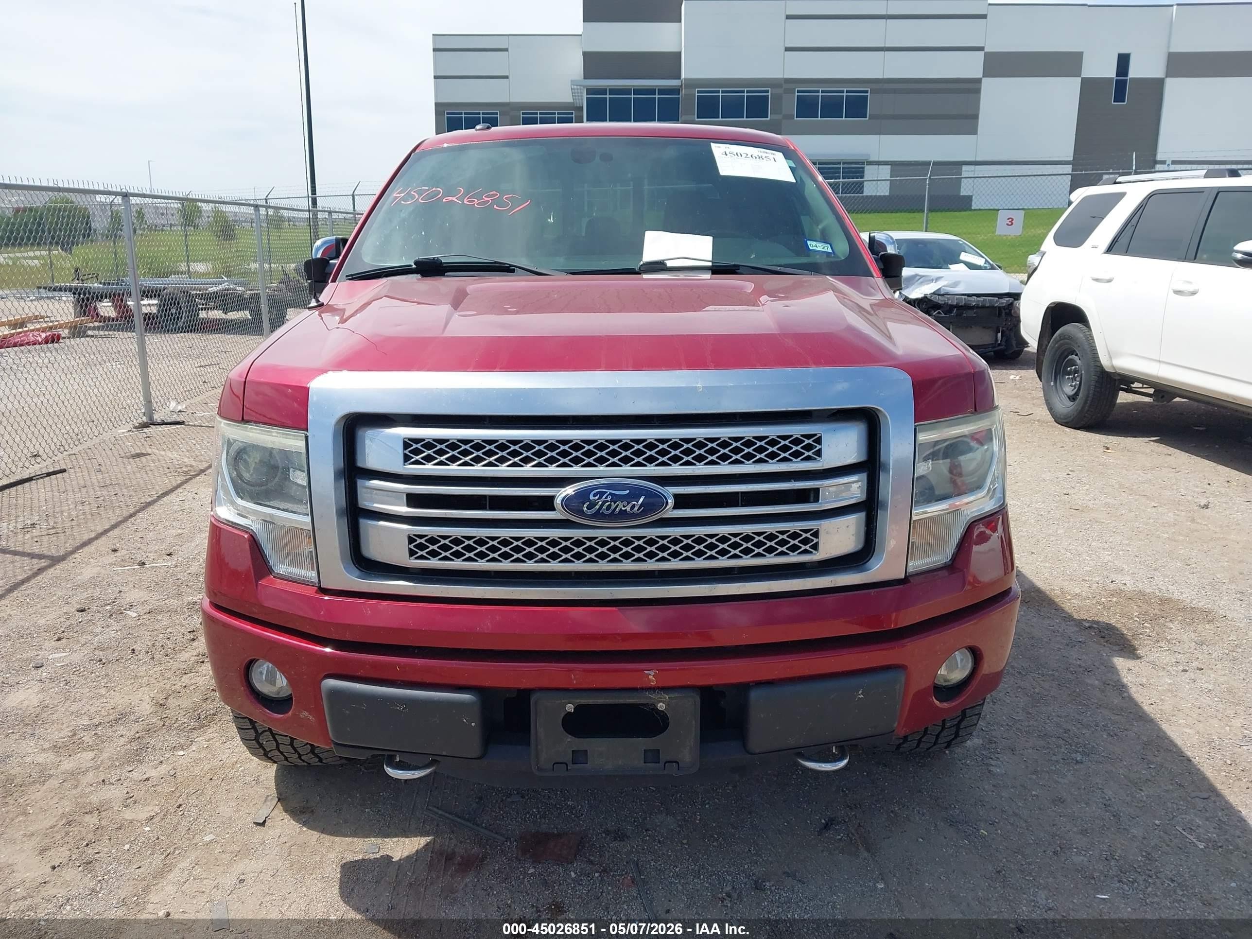 2014 Ford F-150 Platinum Red vin: 1FTFW1EF1EFB39571