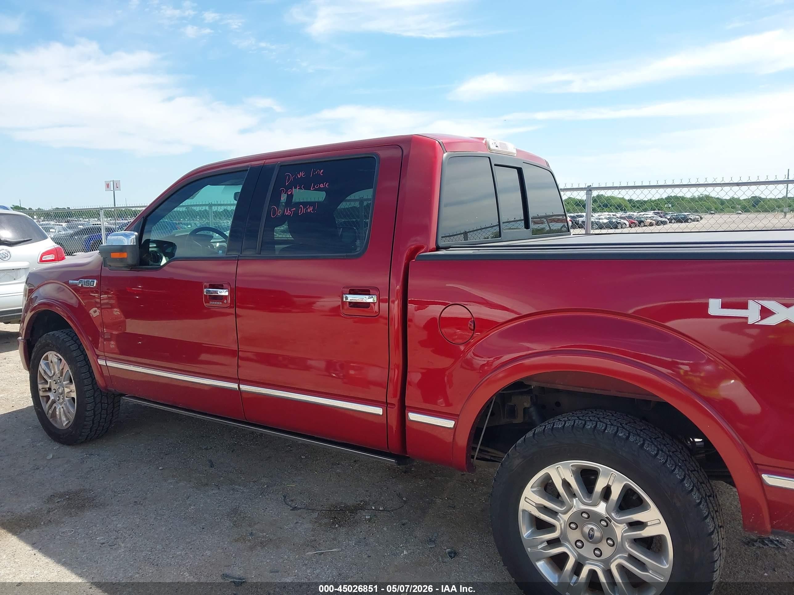 2014 Ford F-150 Platinum Red vin: 1FTFW1EF1EFB39571