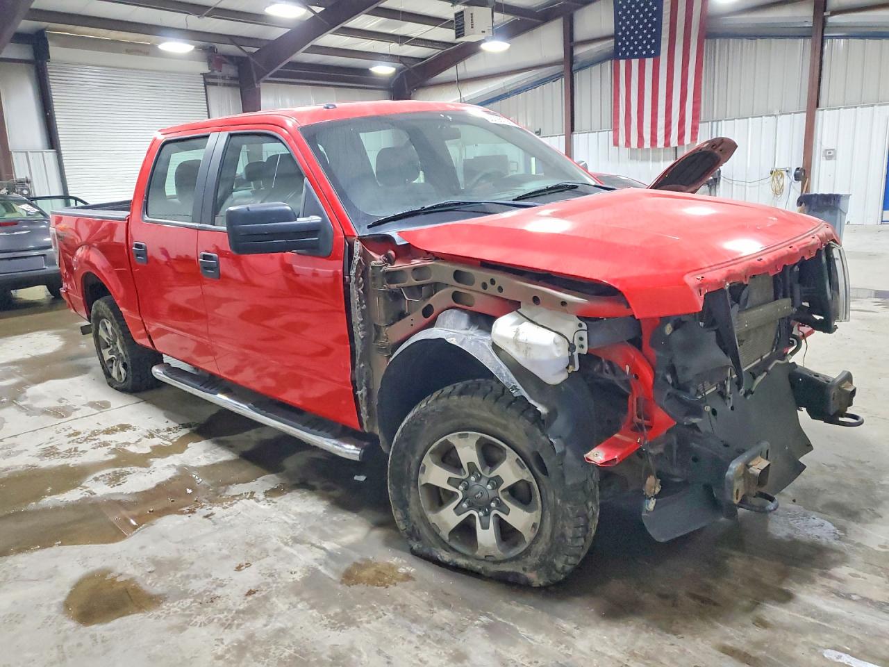 2014 Ford F150 Supercrew Red vin: 1FTFW1EF1EFB58766
