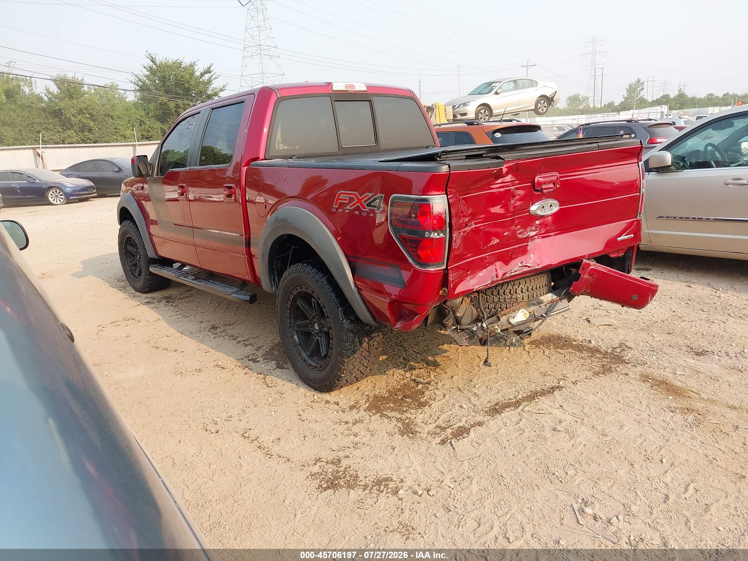 2014 Ford F-150 Fx4 Красный vin: 1FTFW1EF1EFC90832