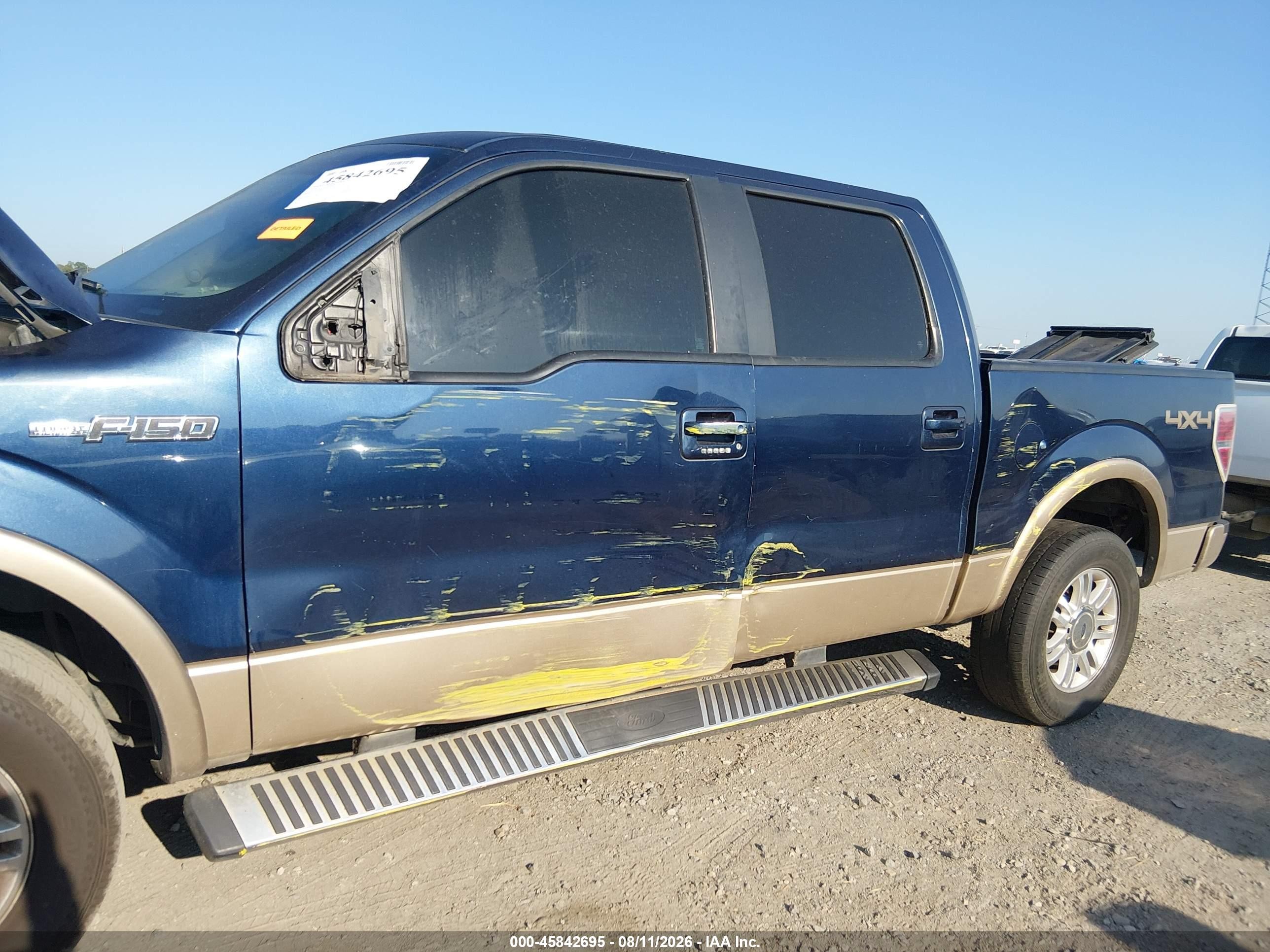2014 Ford F-150 Lariat Blue vin: 1FTFW1EF1EKD01853