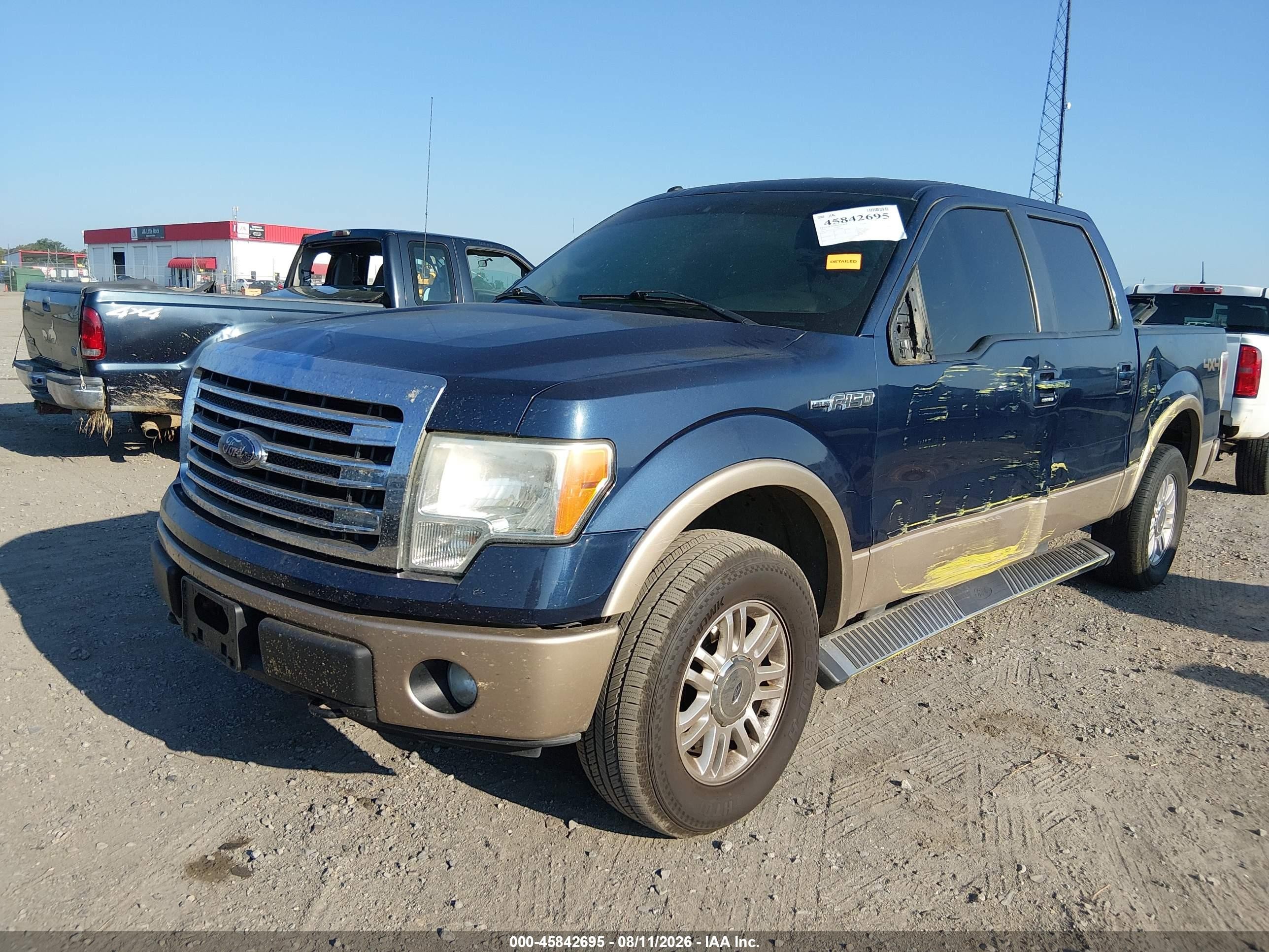 2014 Ford F-150 Lariat Blue vin: 1FTFW1EF1EKD01853