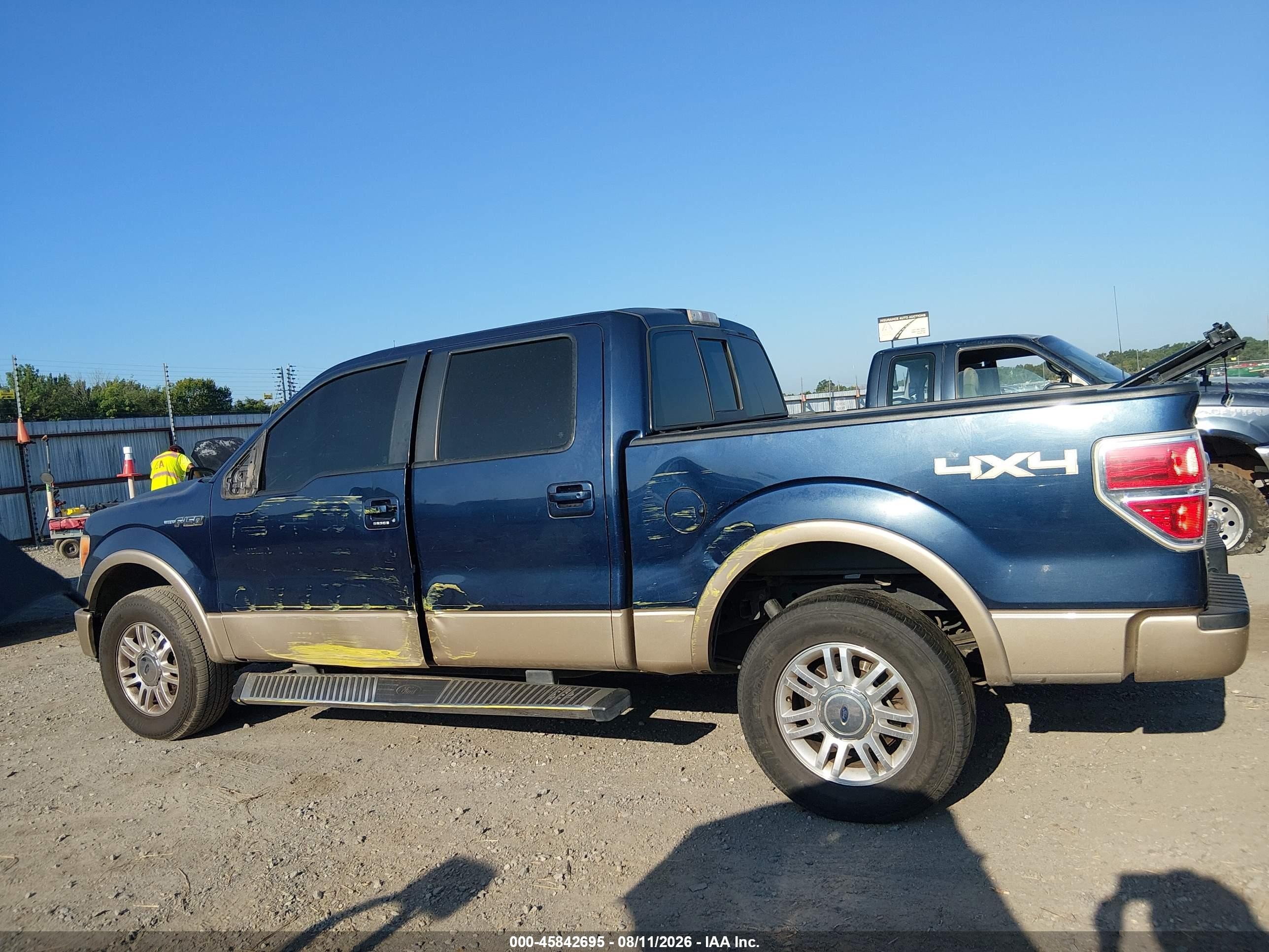 2014 Ford F-150 Lariat Blue vin: 1FTFW1EF1EKD01853