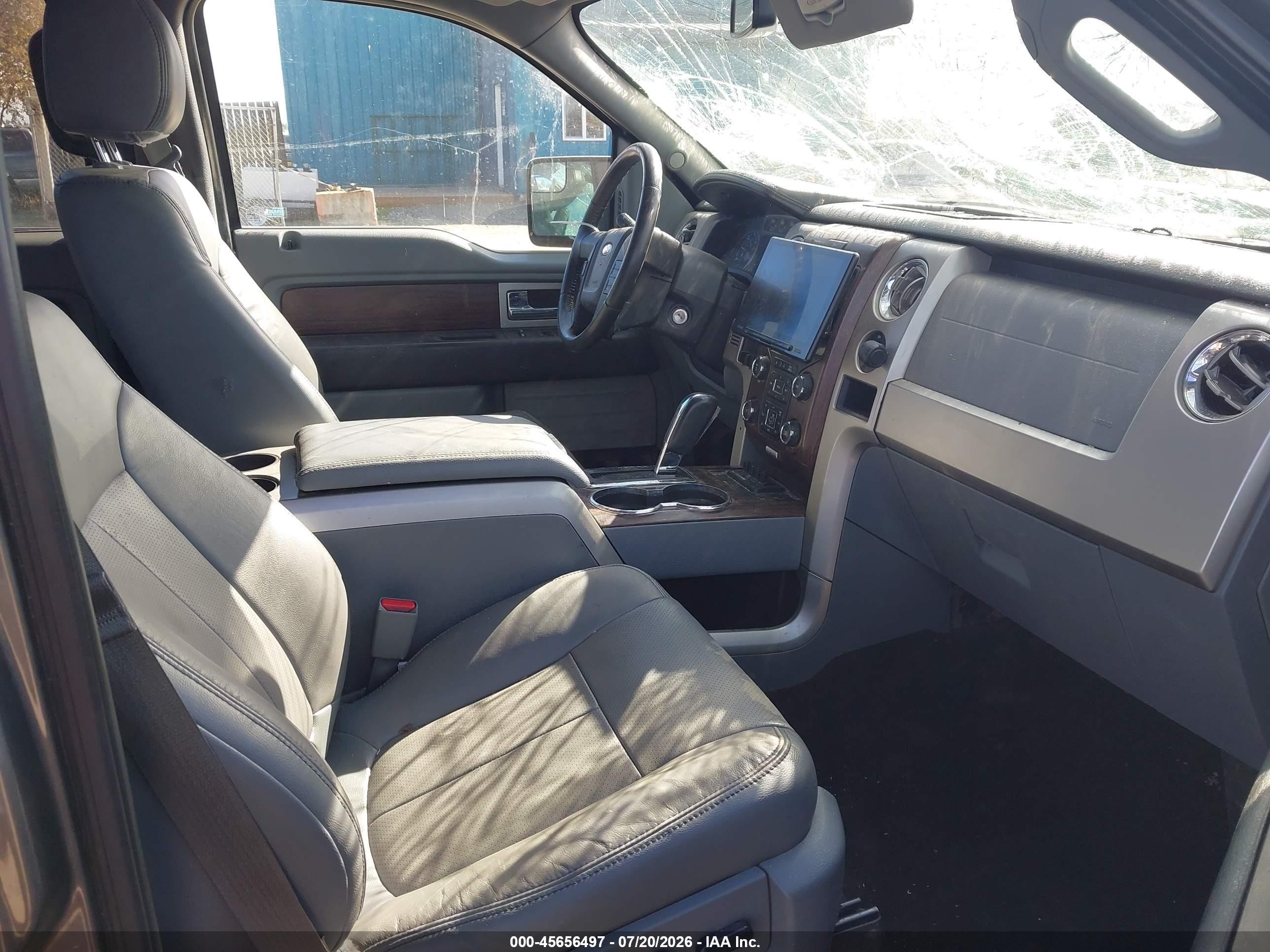 2014 Ford F-150 Lariat Gray vin: 1FTFW1EF1EKD77461