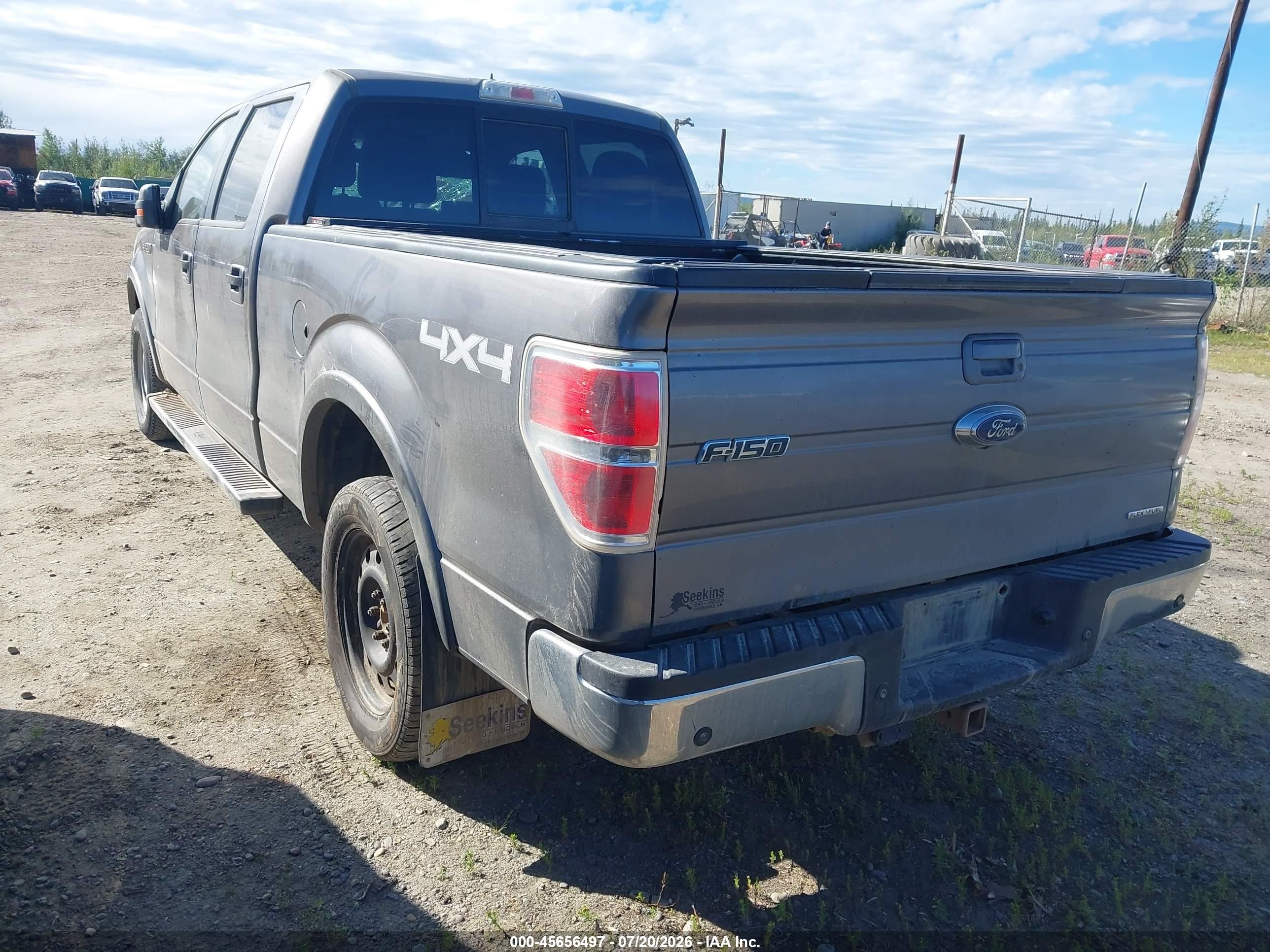 2014 Ford F-150 Lariat Gray vin: 1FTFW1EF1EKD77461