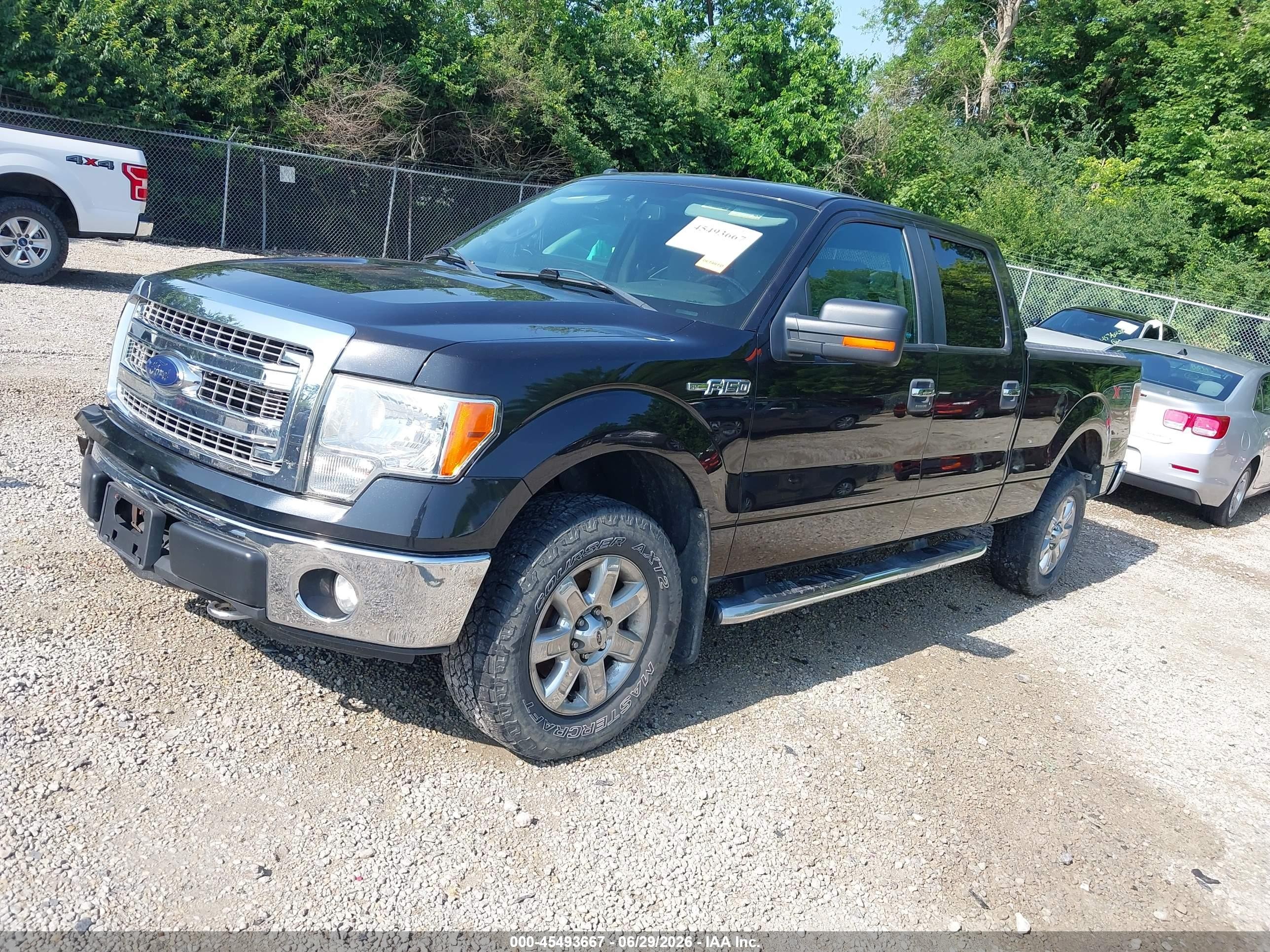 2014 Ford F-150 Xlt Black vin: 1FTFW1EF1EKD86970