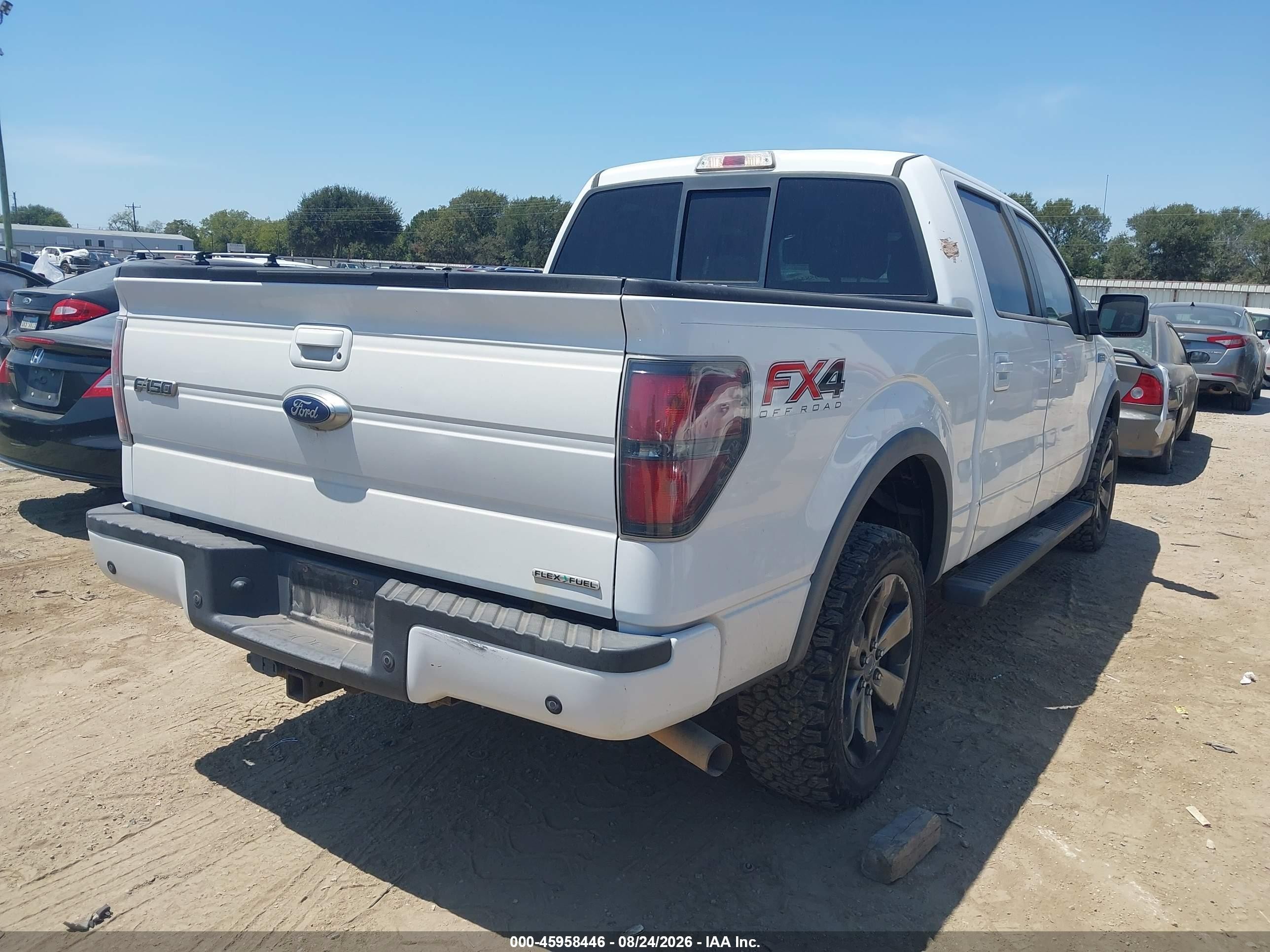2014 Ford F-150 Fx4 White vin: 1FTFW1EF1EKE06232