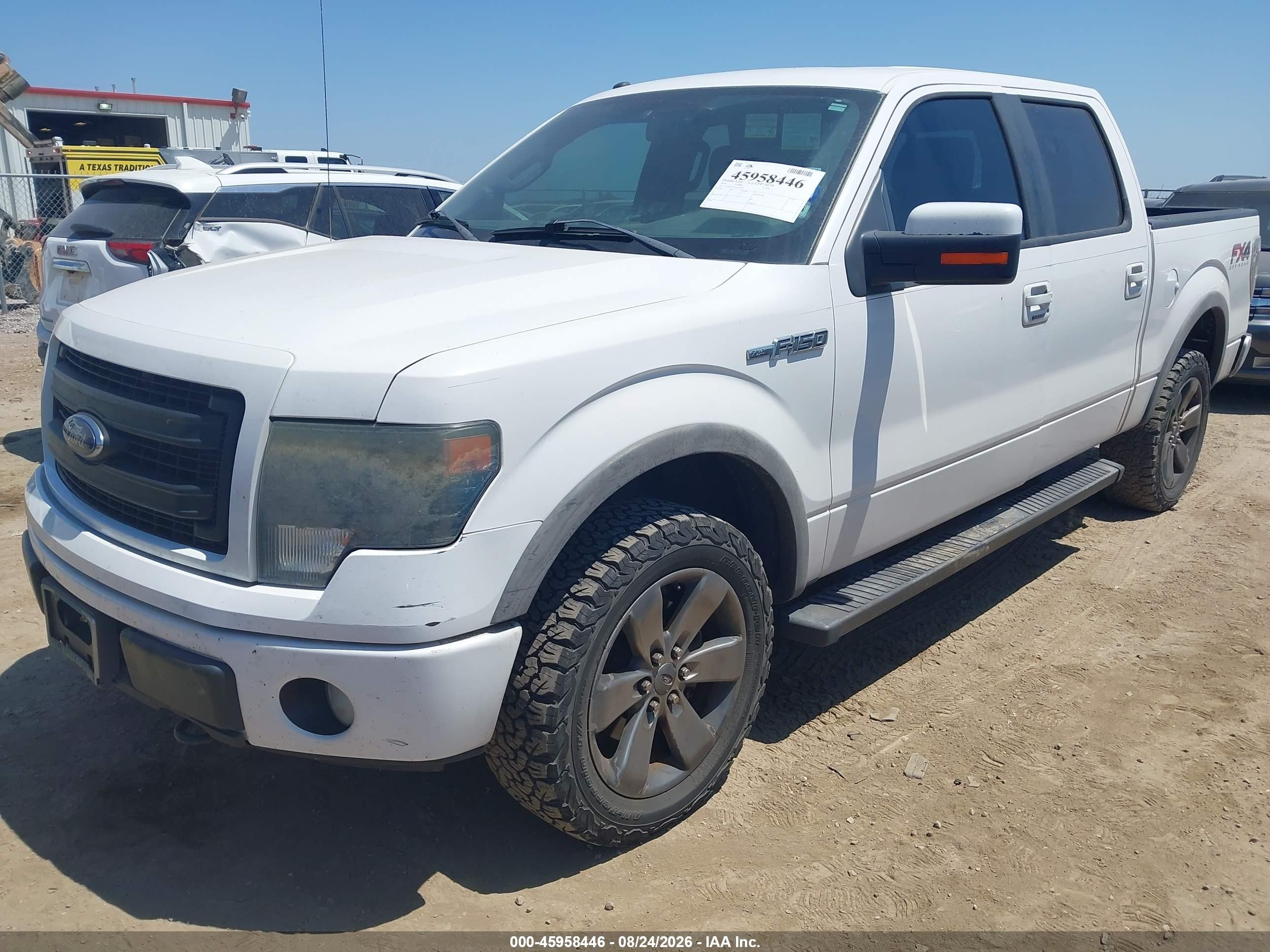 2014 Ford F-150 Fx4 White vin: 1FTFW1EF1EKE06232