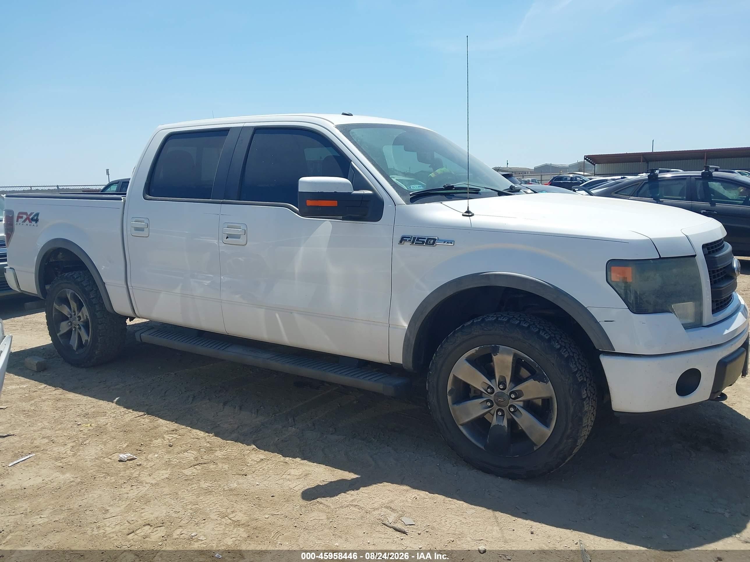 2014 Ford F-150 Fx4 White vin: 1FTFW1EF1EKE06232