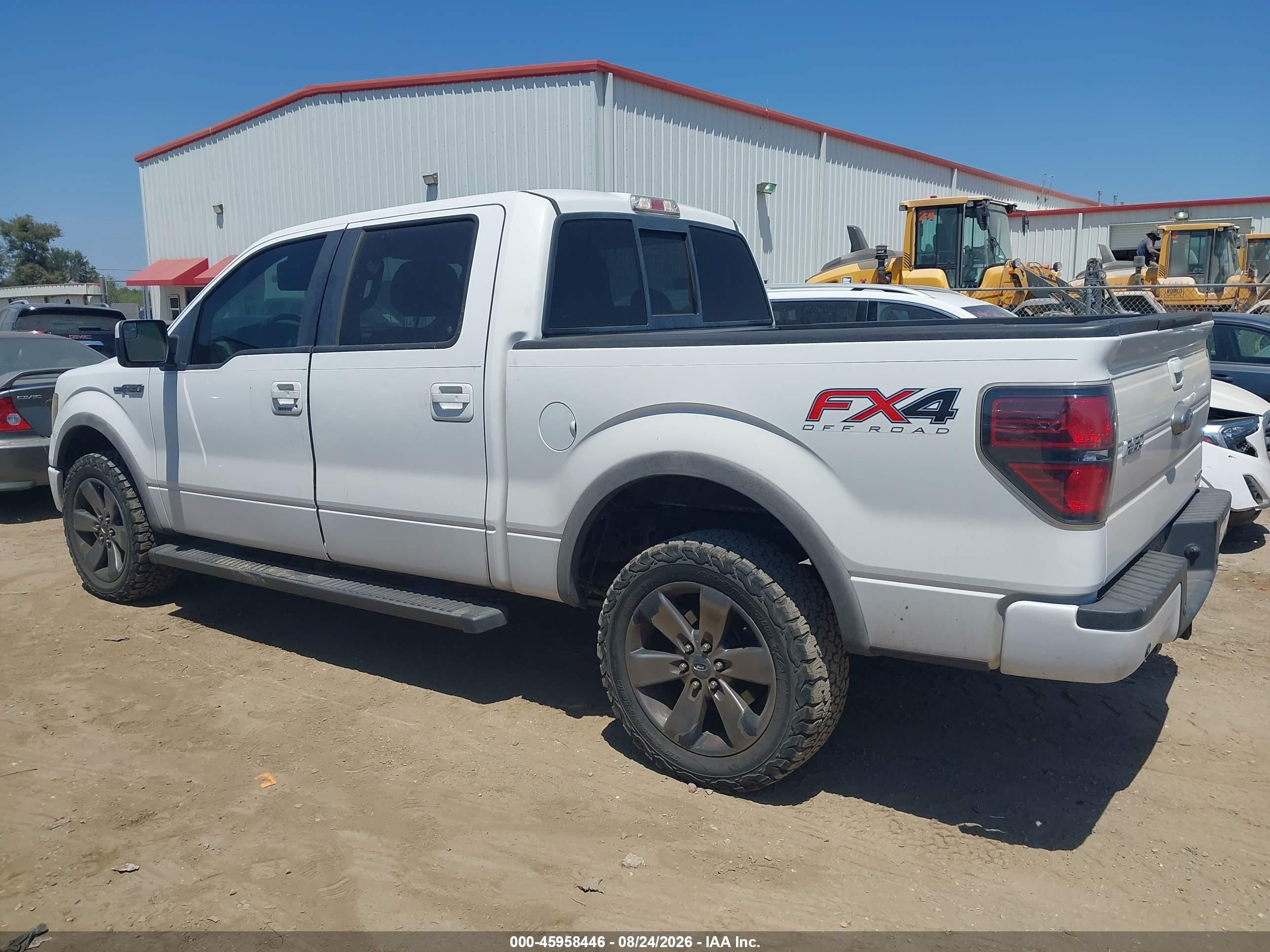 2014 Ford F-150 Fx4 White vin: 1FTFW1EF1EKE06232