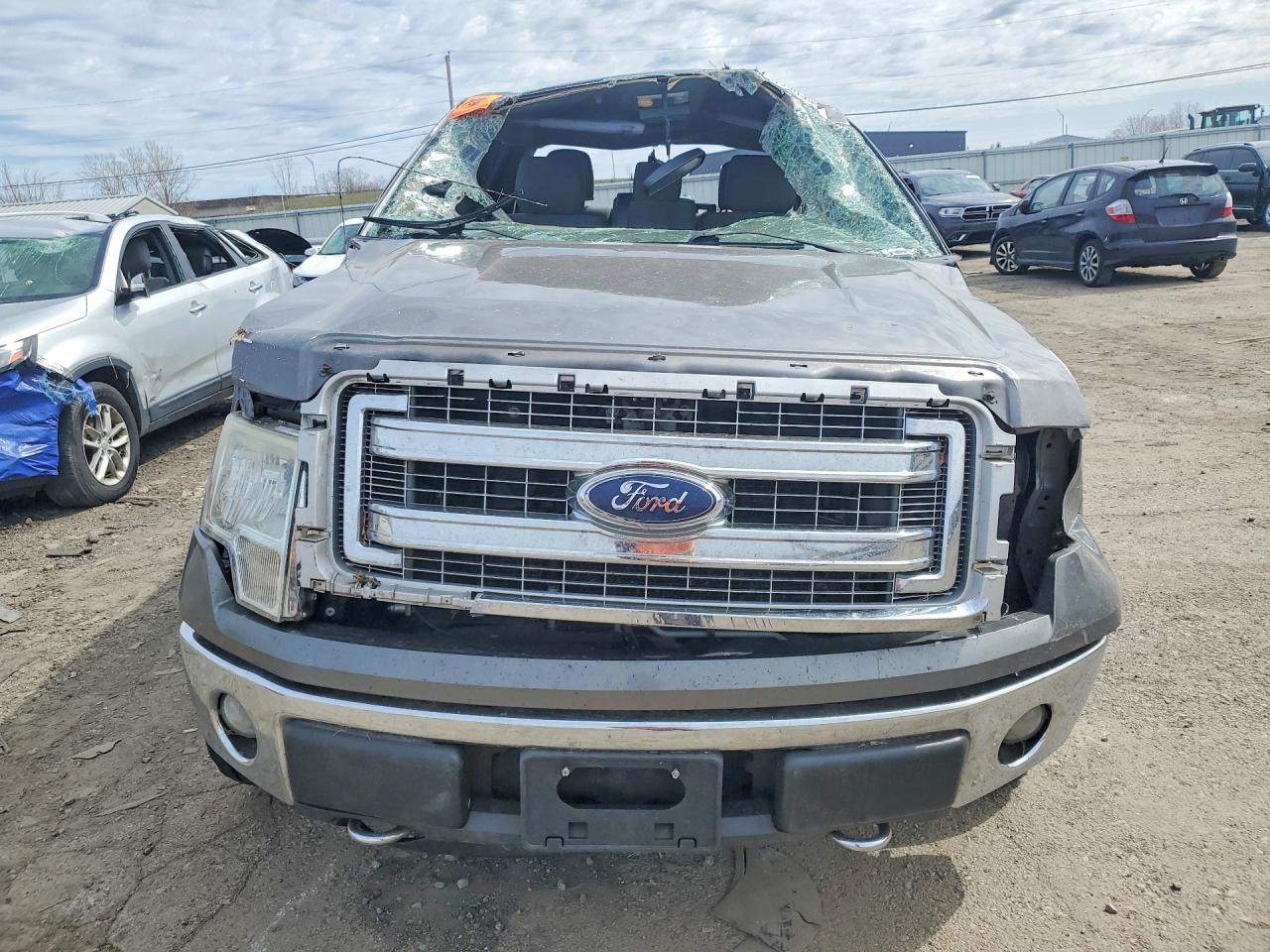 2014 Ford F150 Supercrew Серый vin: 1FTFW1EF1EKE18543