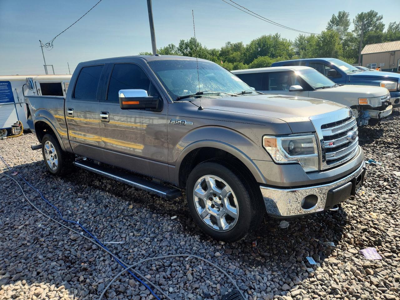 2014 Ford F150 Supercrew Gray vin: 1FTFW1EF1EKE43958