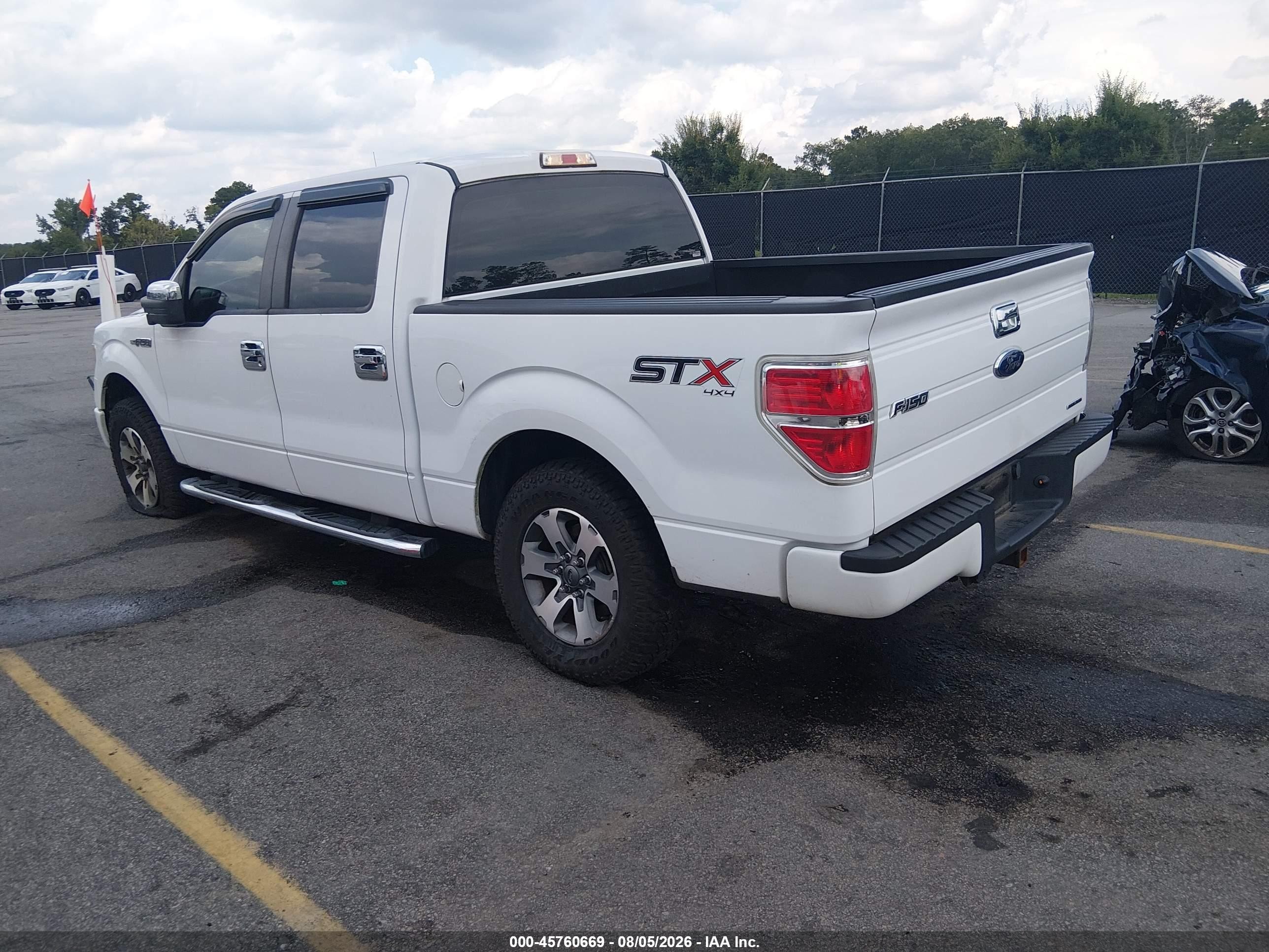 2014 Ford F-150 Stx White vin: 1FTFW1EF1EKF23115