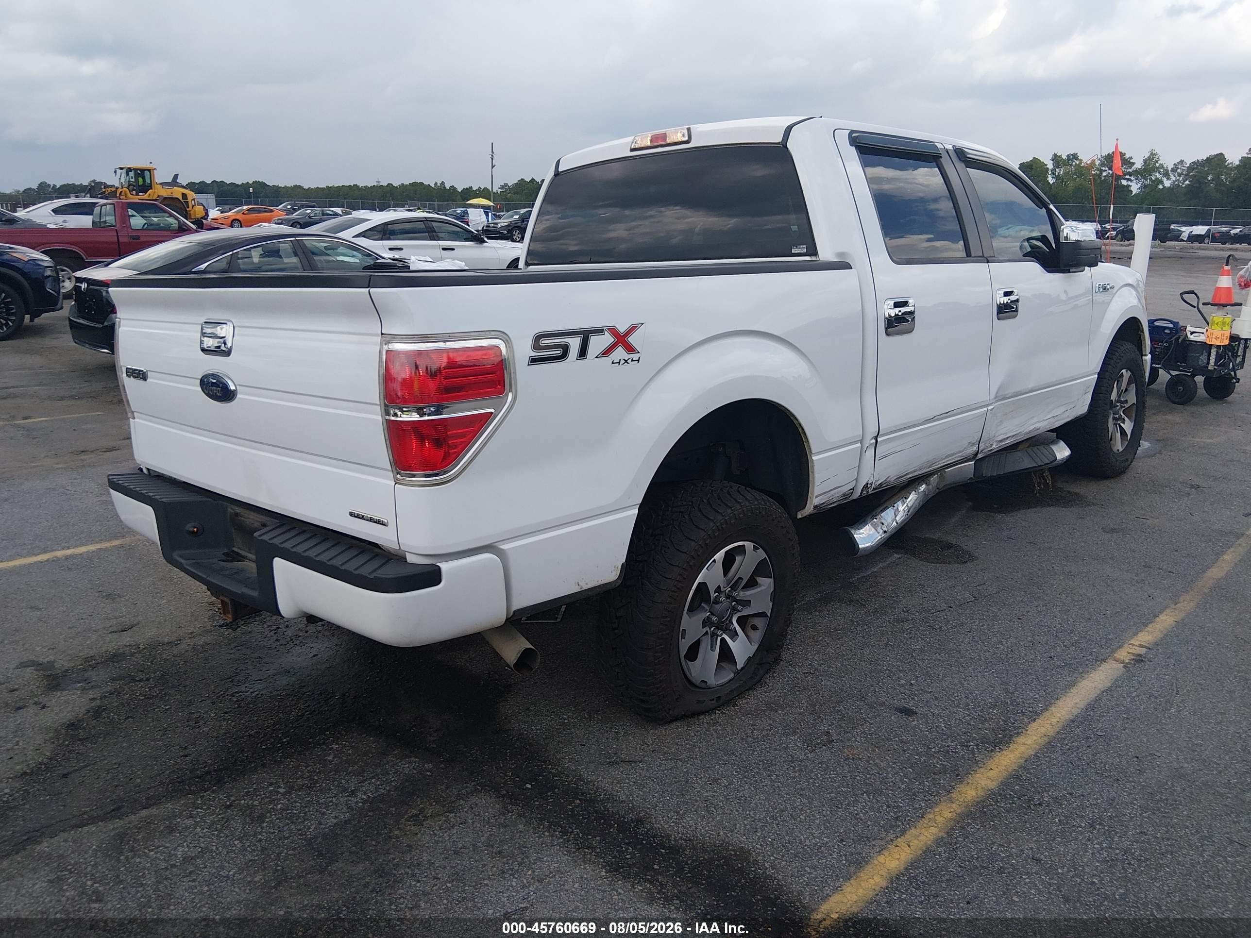 2014 Ford F-150 Stx White vin: 1FTFW1EF1EKF23115