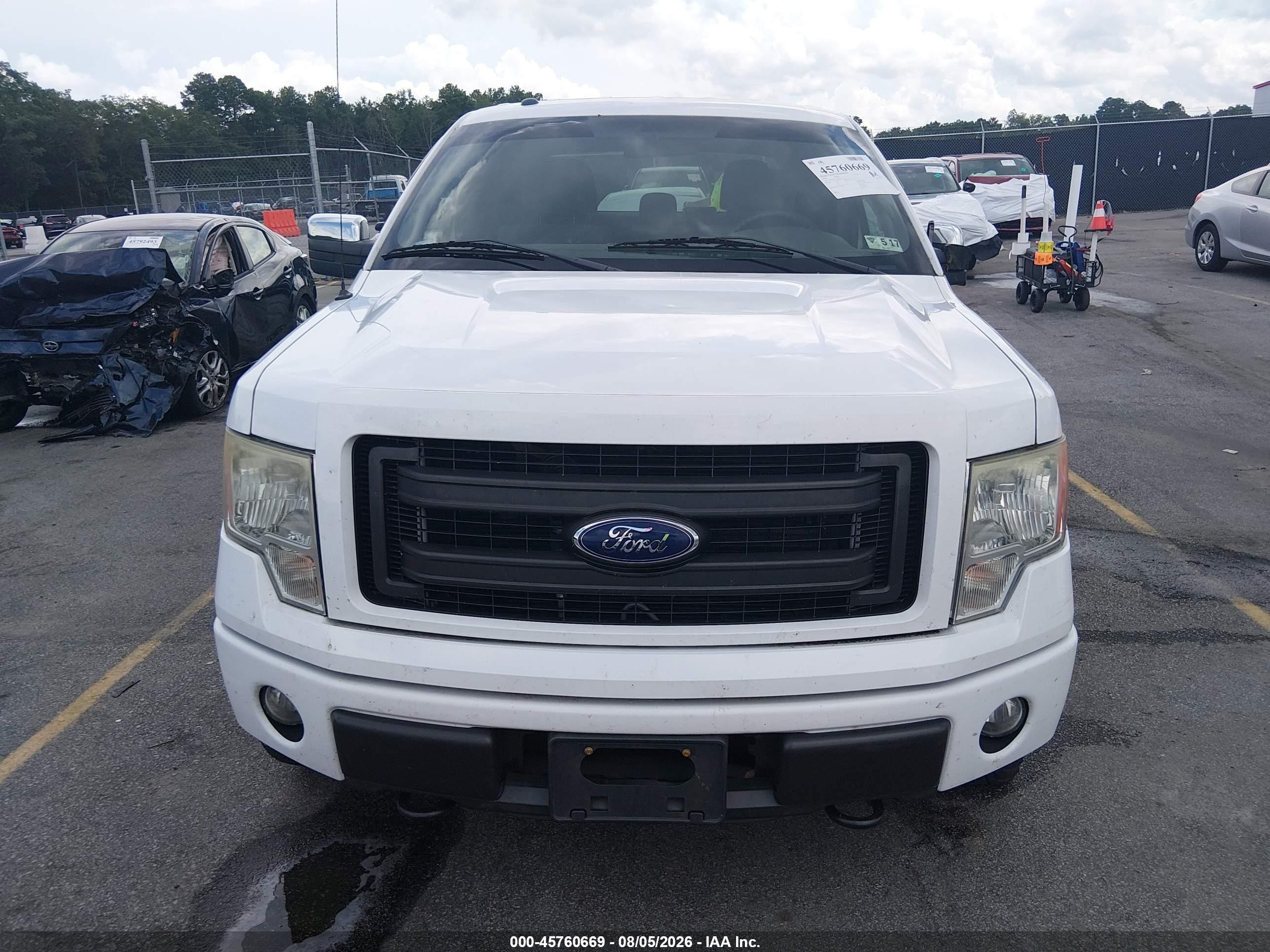 2014 Ford F-150 Stx White vin: 1FTFW1EF1EKF23115