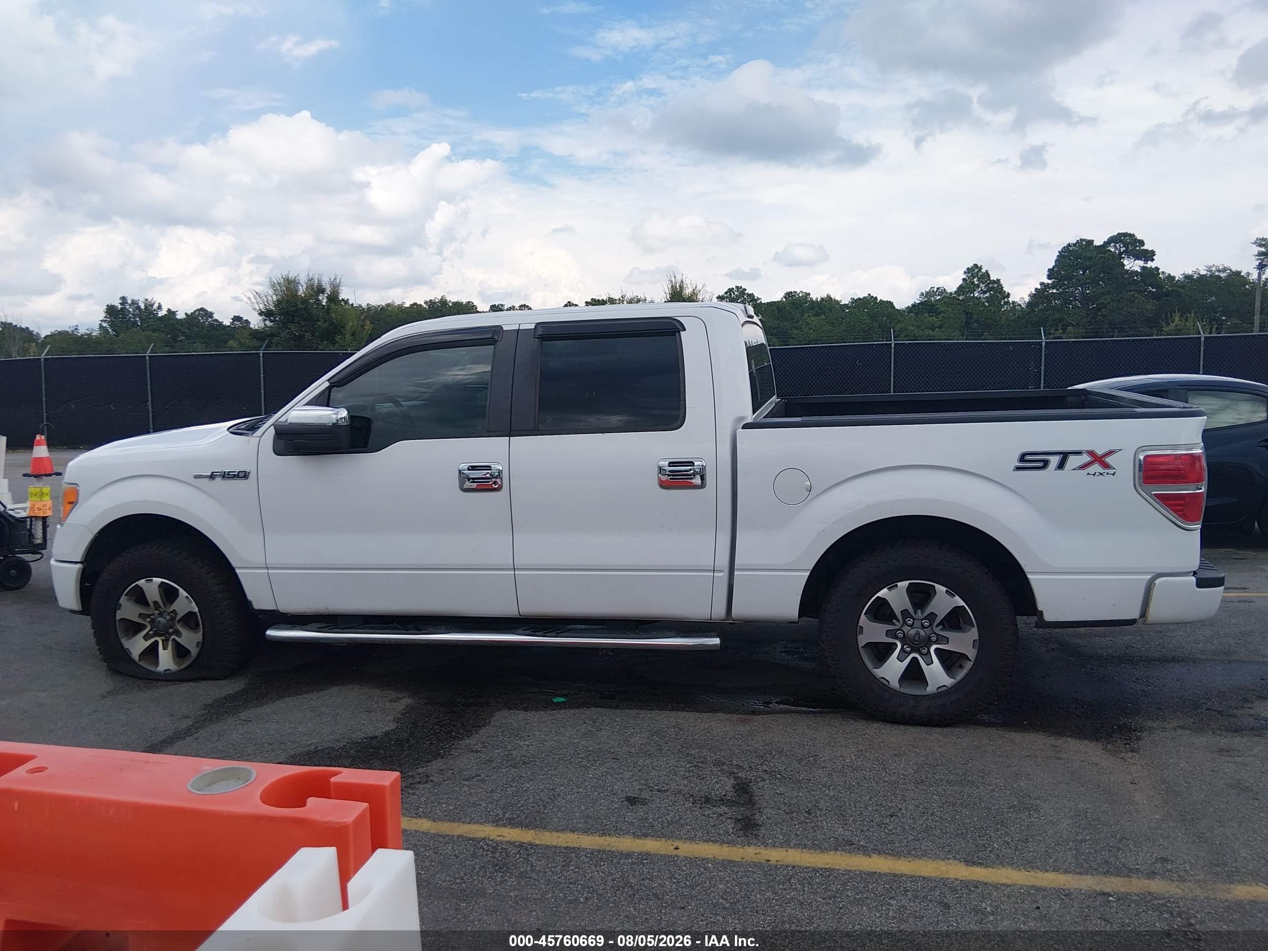 2014 Ford F-150 Stx White vin: 1FTFW1EF1EKF23115